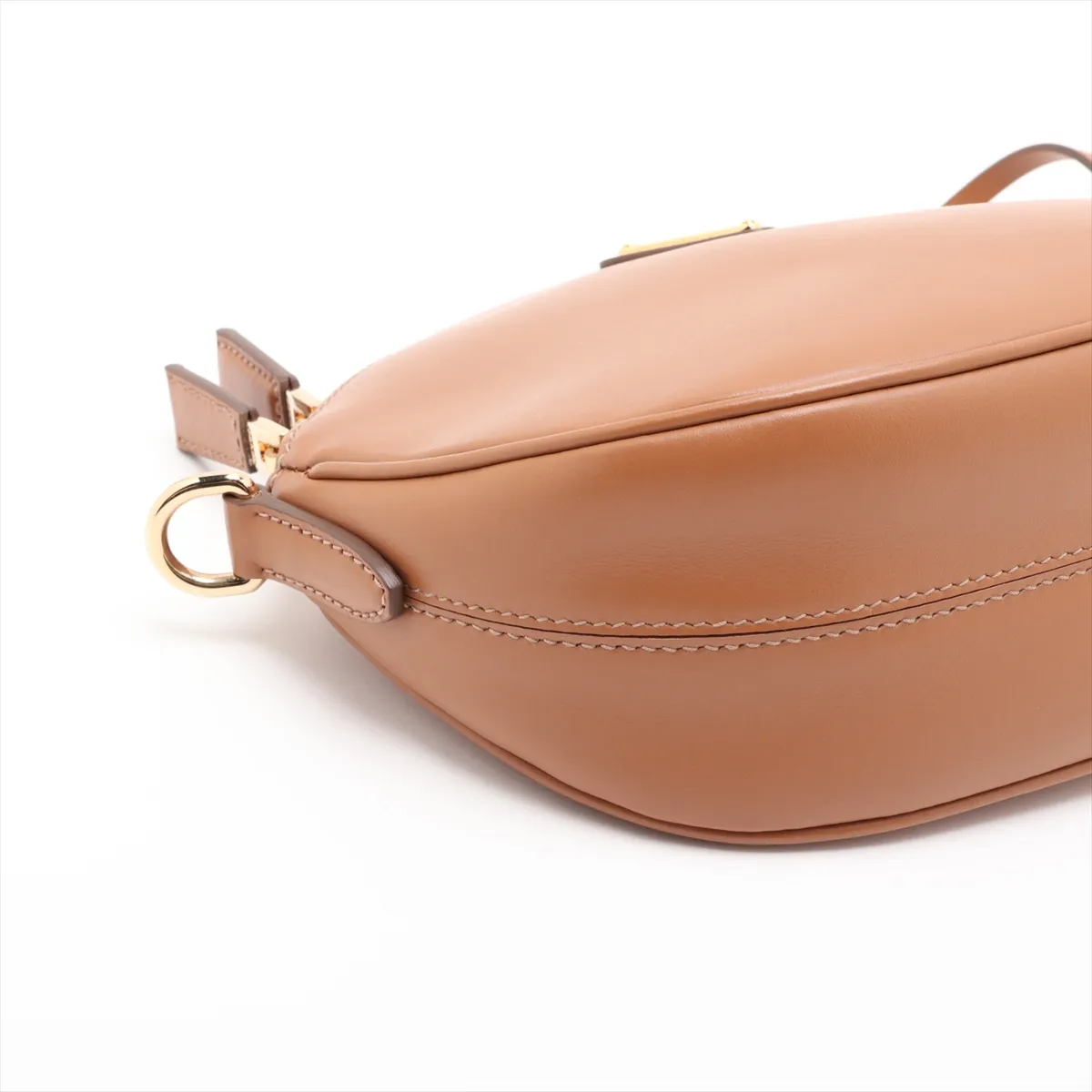 leather shoulder bag, brown — view 4