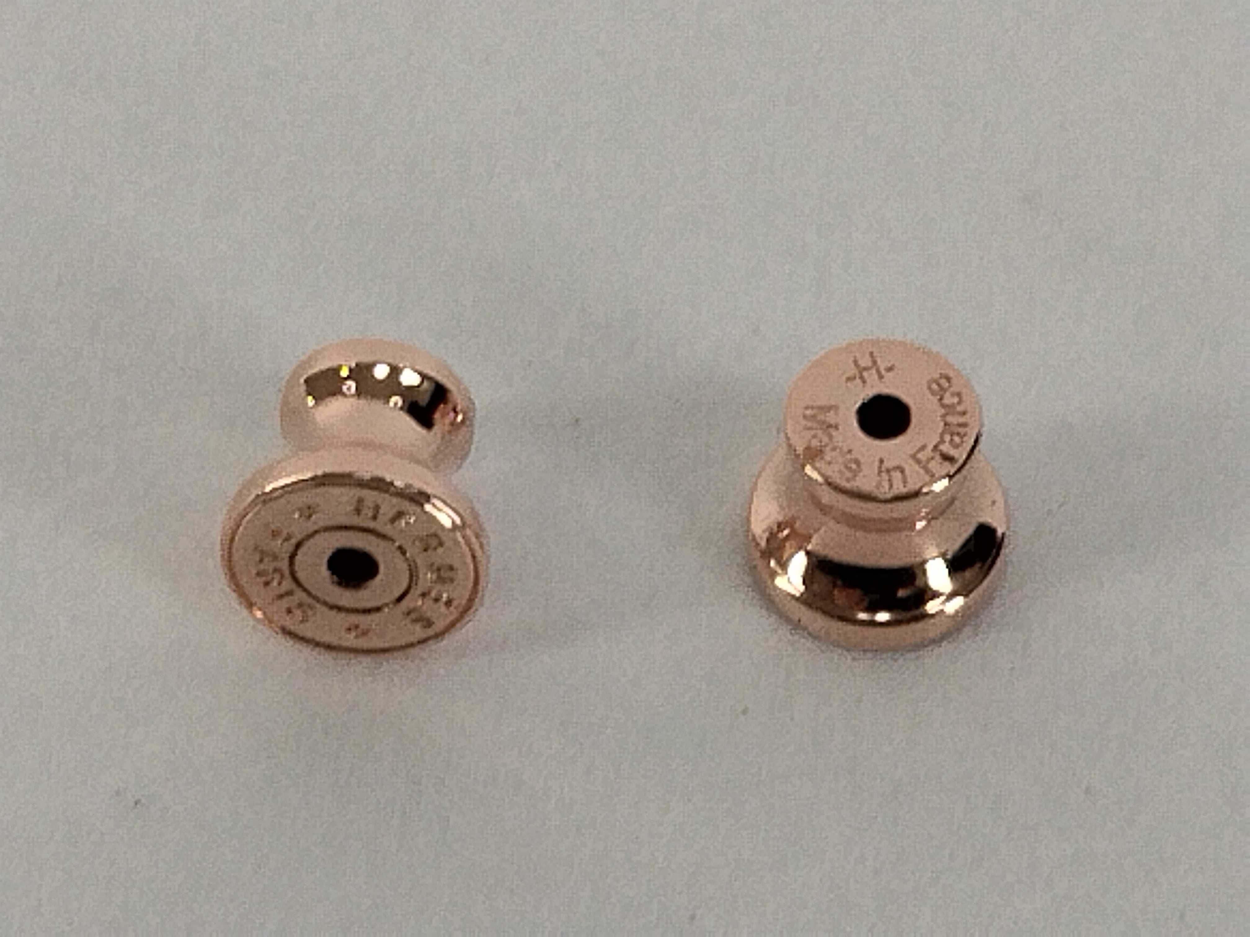 Mini Pop H Black Pink Gold Earrings — view 7