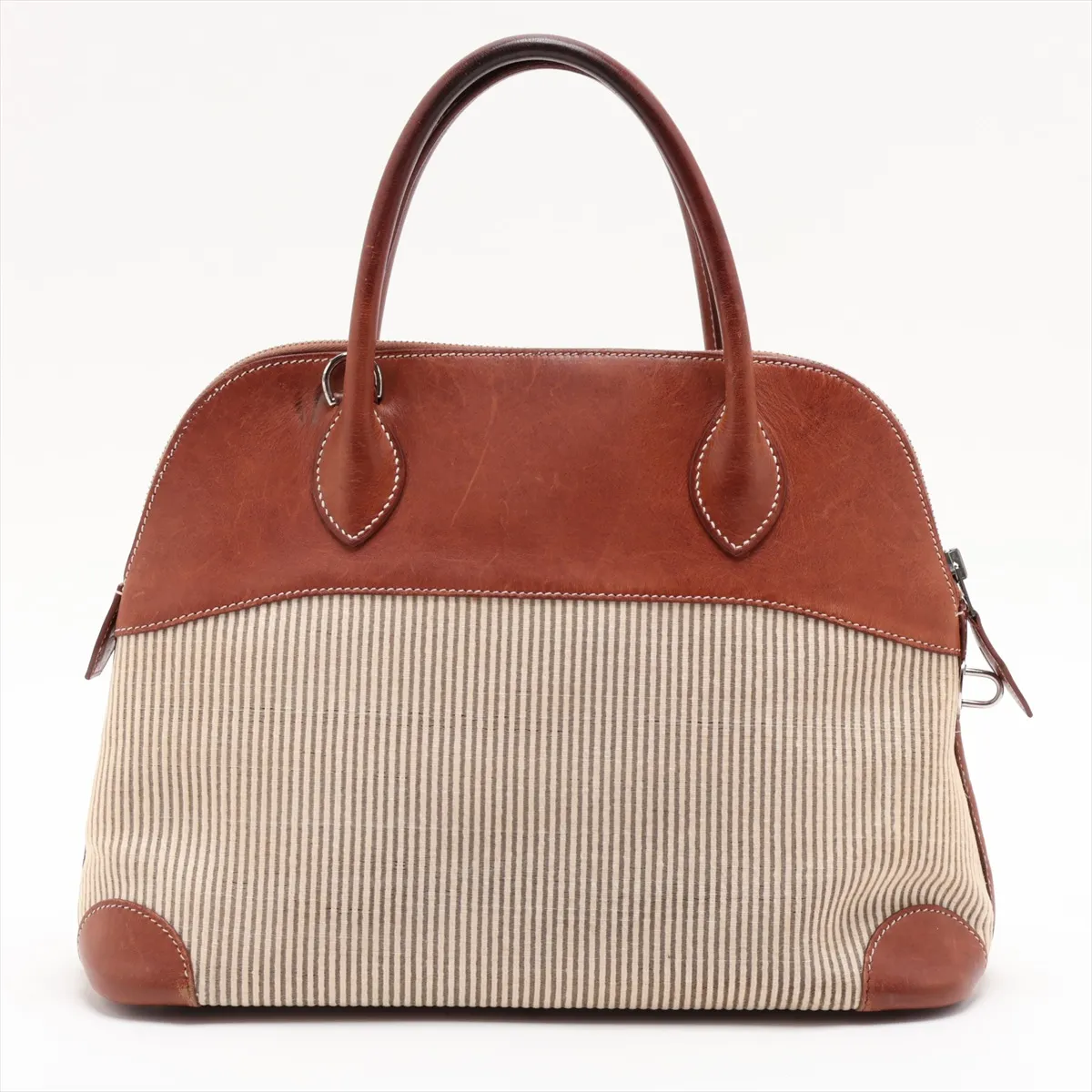 Bolide 31, Crinoline x Veau Barenia, Beige x Fauve, Silver Hardware D: 2000 — view 2