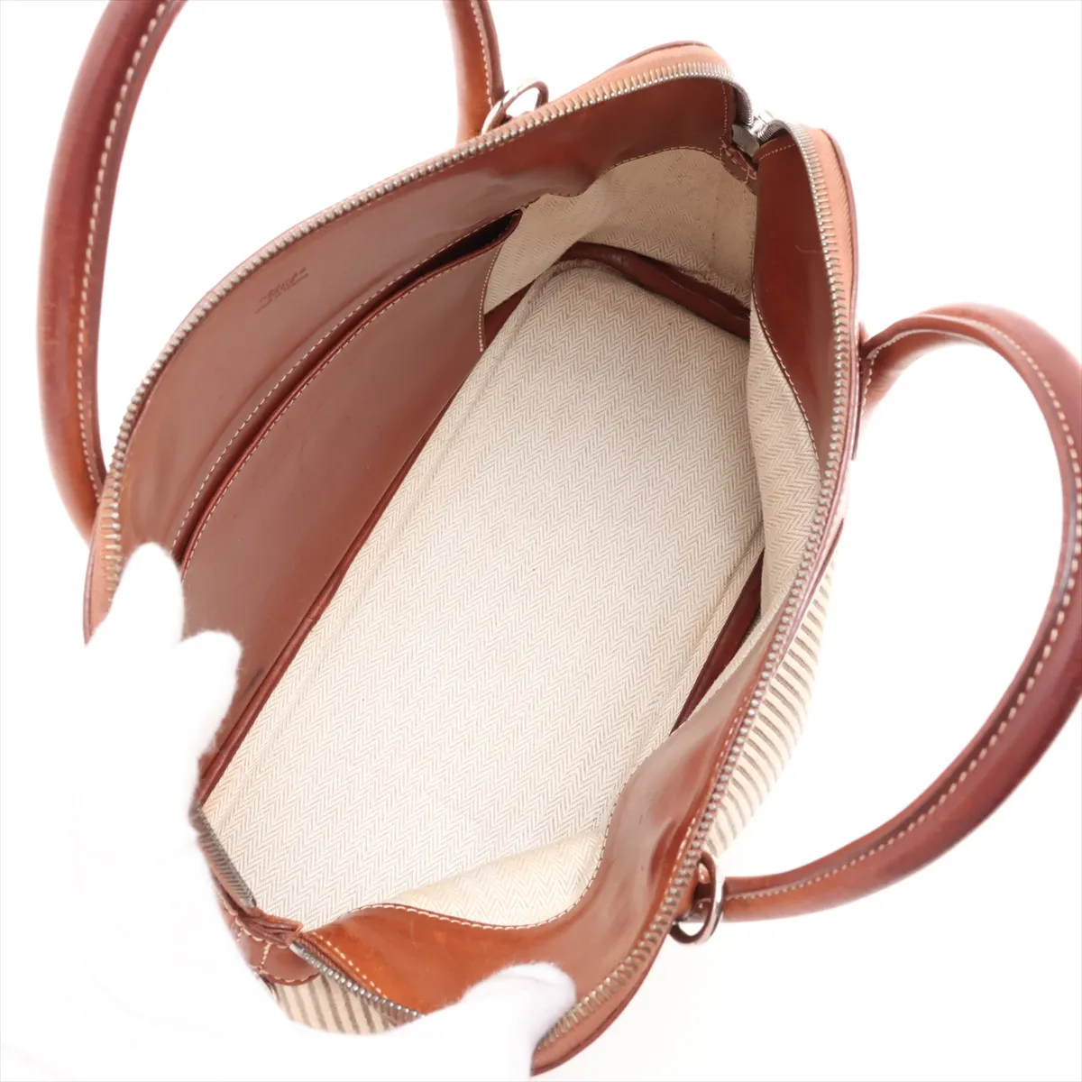 Bolide 31, Crinoline x Veau Barenia, Beige x Fauve, Silver Hardware D: 2000 — view 8