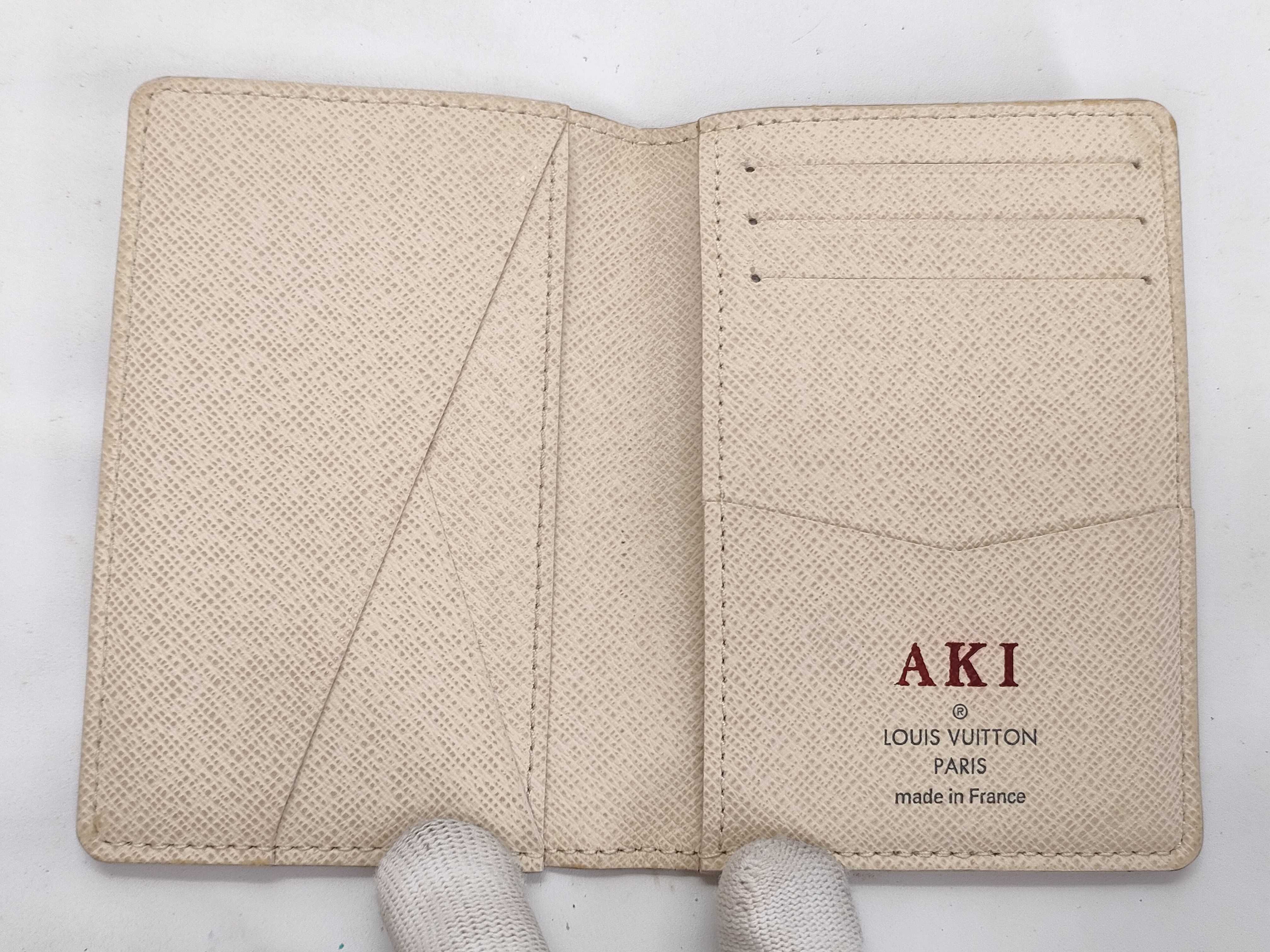 Damier Azur Card Case with Initials (MI0137) - Card Case — view 7