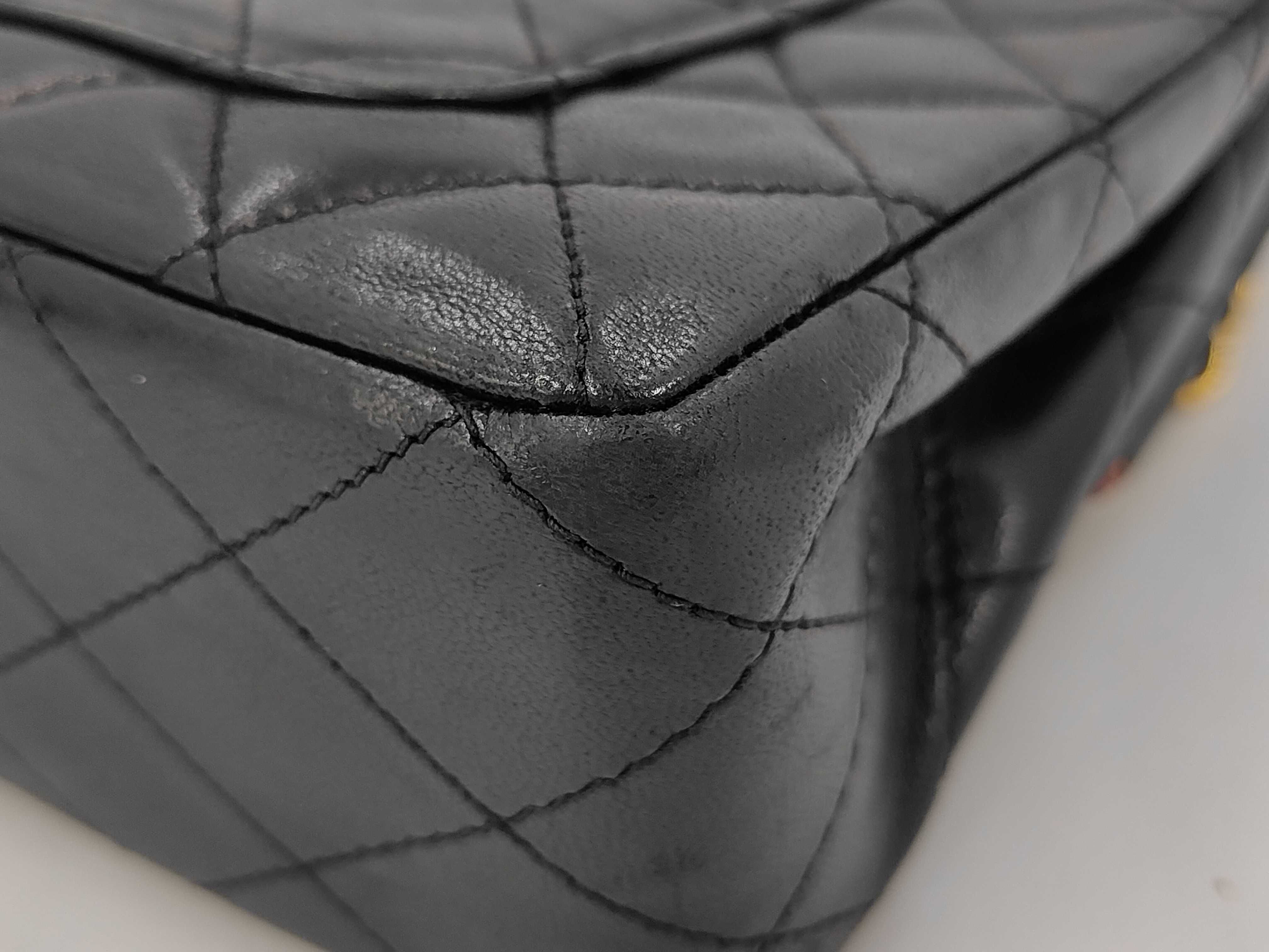 Matelassé Lambskin Chain Shoulder Bag — view 3