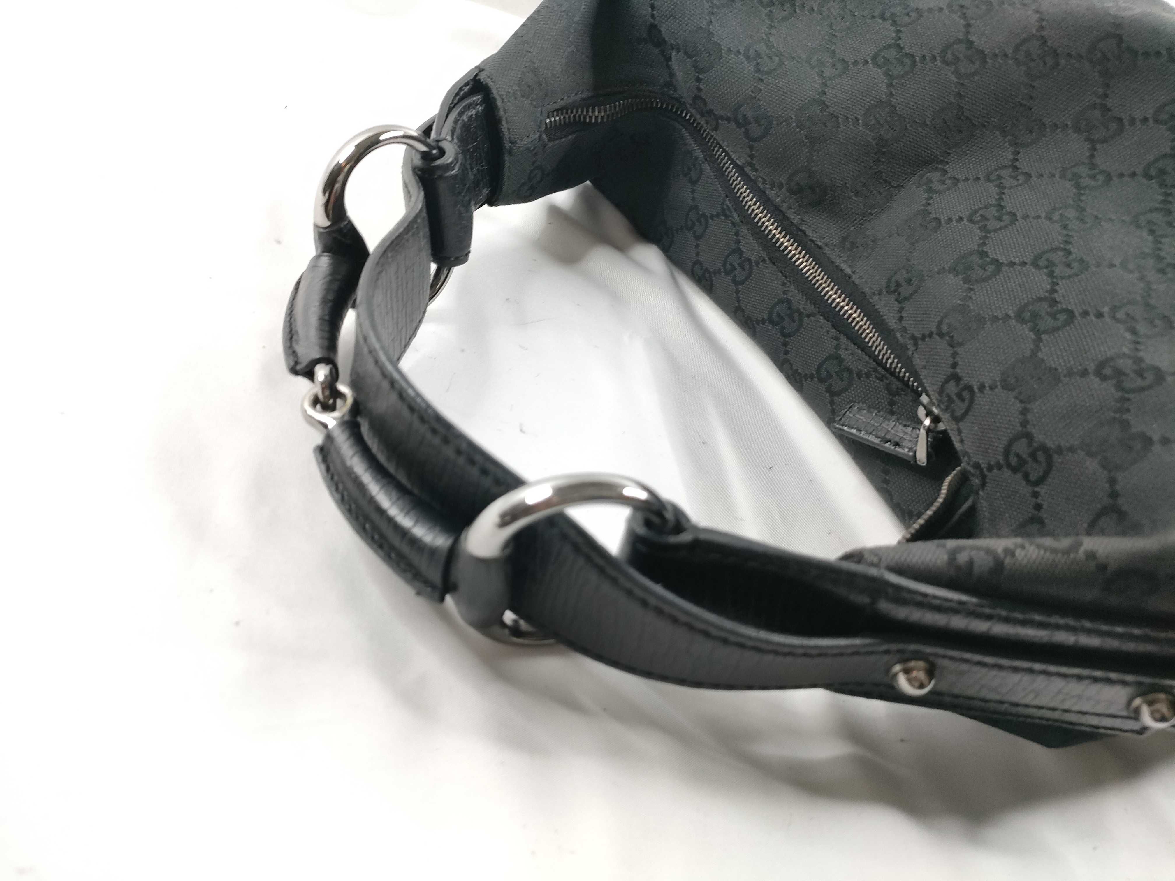 GG Canvas Horsebit One-Shoulder Bag — view 6