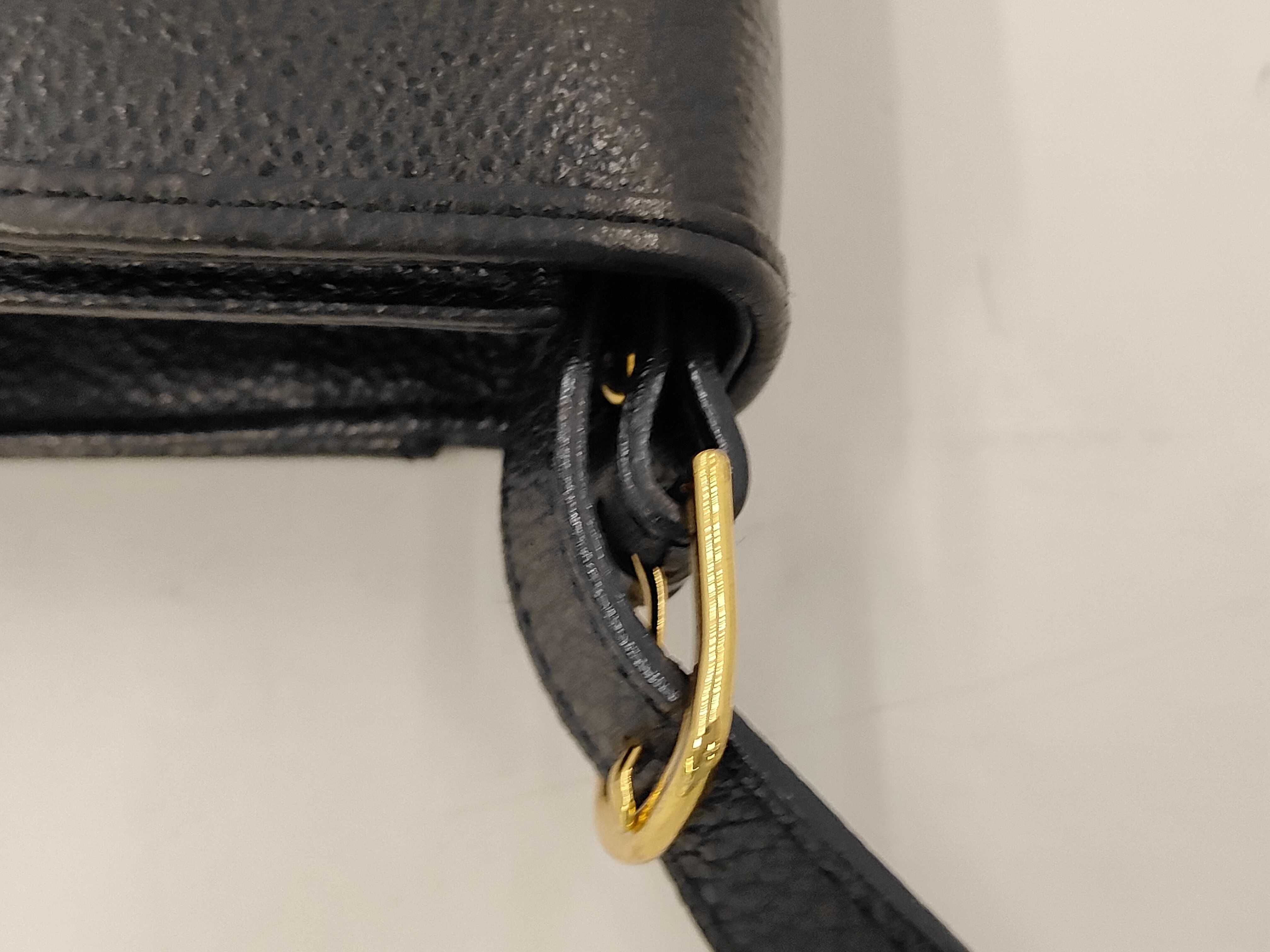 (YSL) Shoulder Bag, Black Leather — view 5