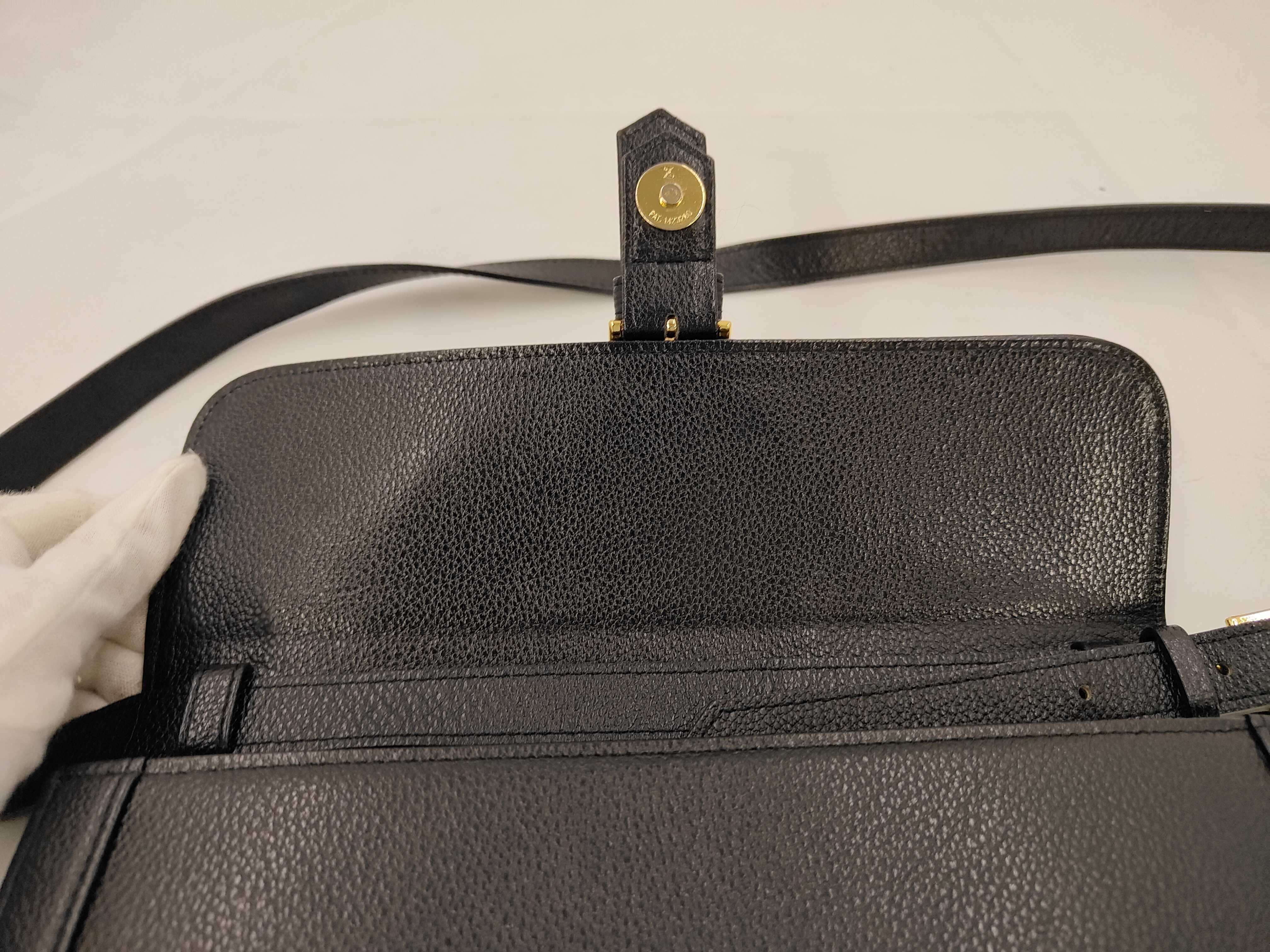 (YSL) Shoulder Bag, Black Leather — view 8