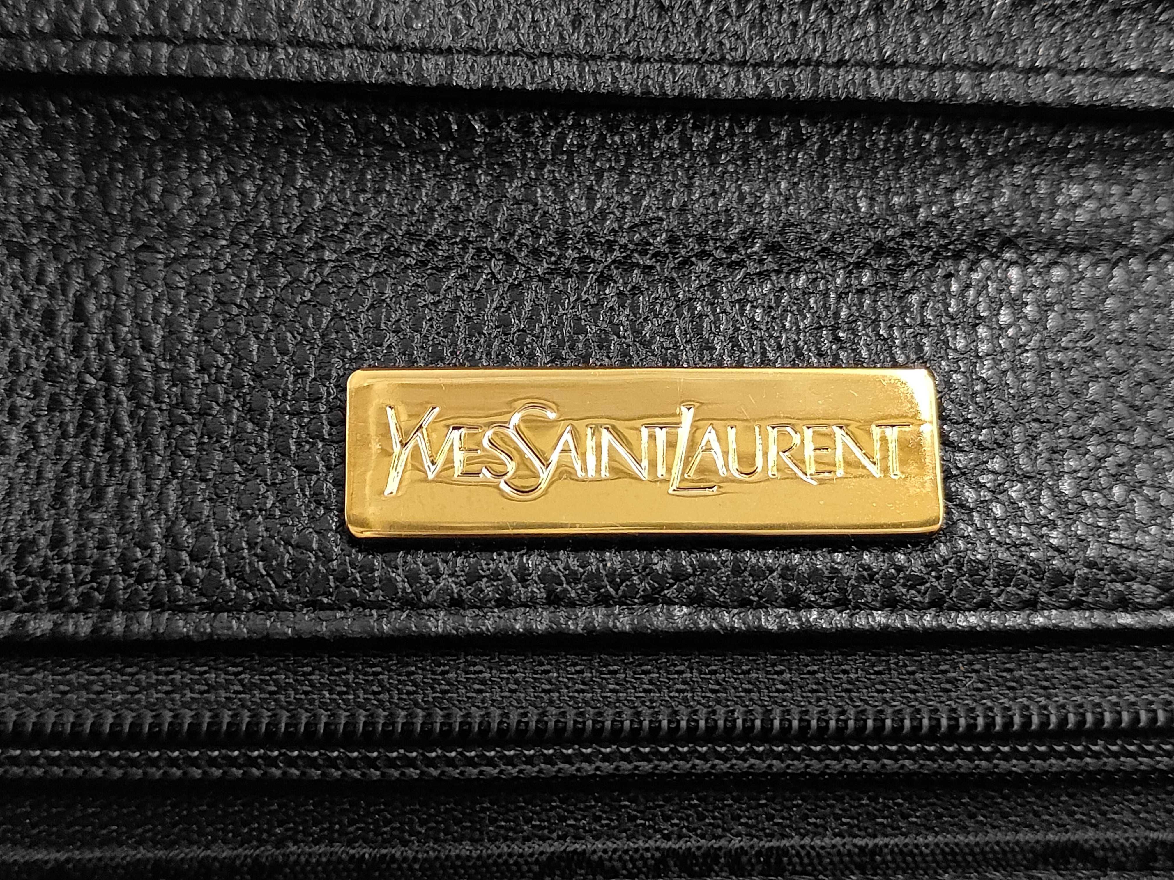 (YSL) Shoulder Bag, Black Leather — view 10