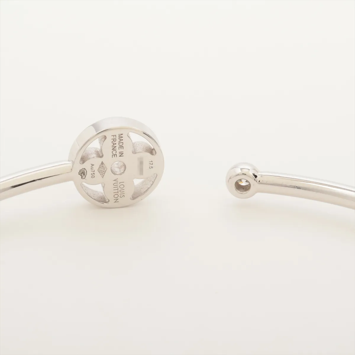 Bracelet Twist Blossom Diamond Bracelet 750(WG) 9.8g 17.5 C45089 Distortion — view 4