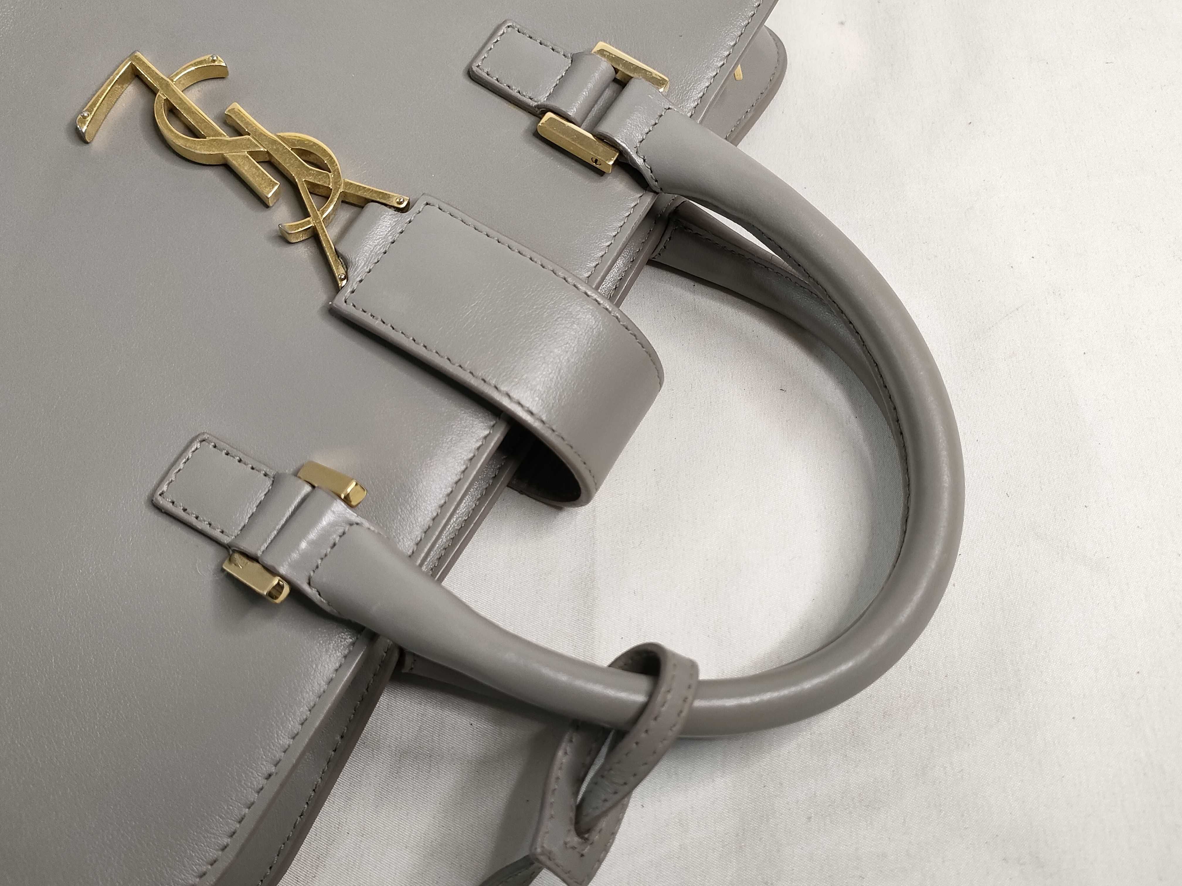 2-way bag with long strap Cabas Grey handbag — view 3