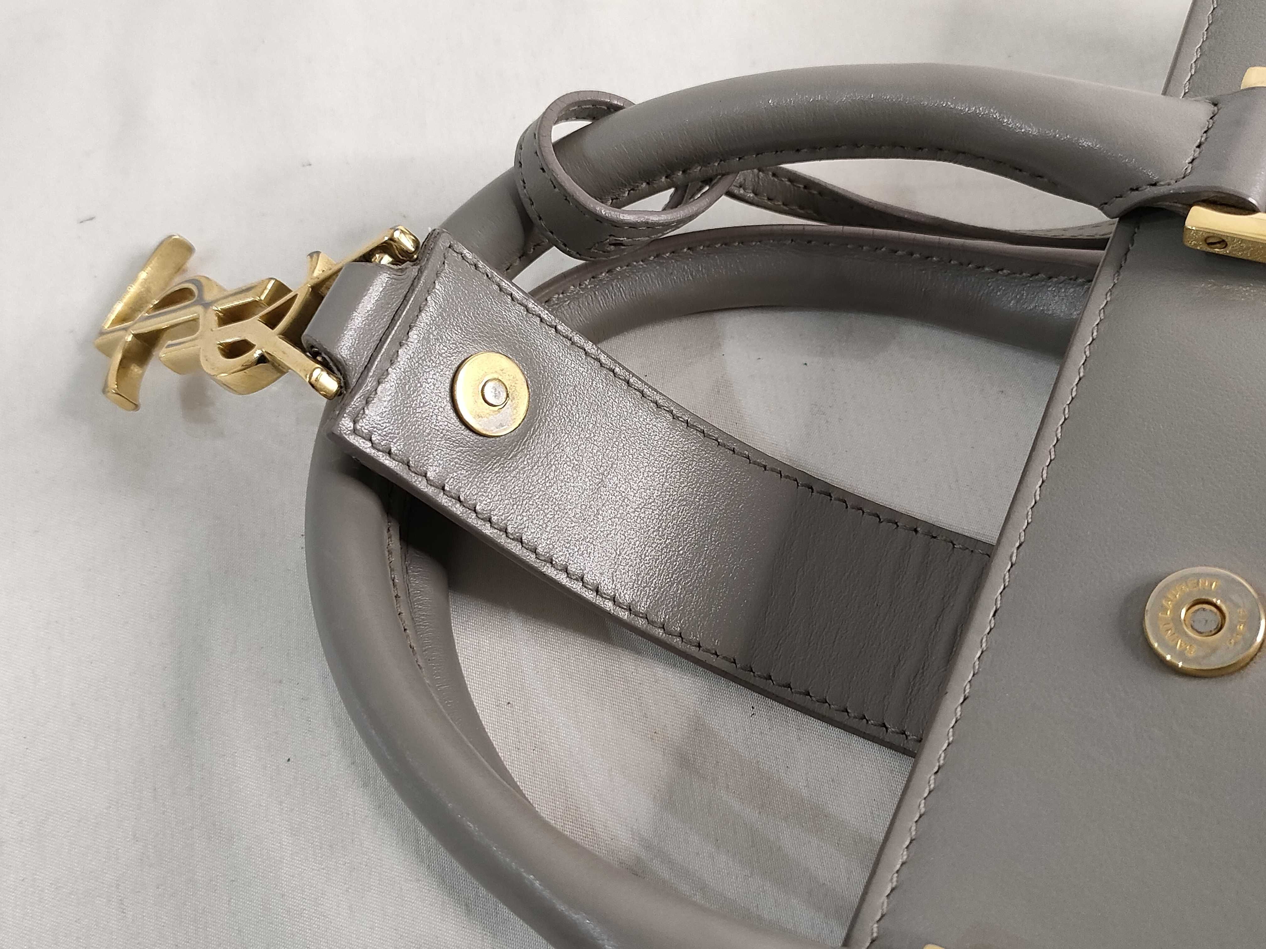 2-way bag with long strap Cabas Grey handbag — view 9
