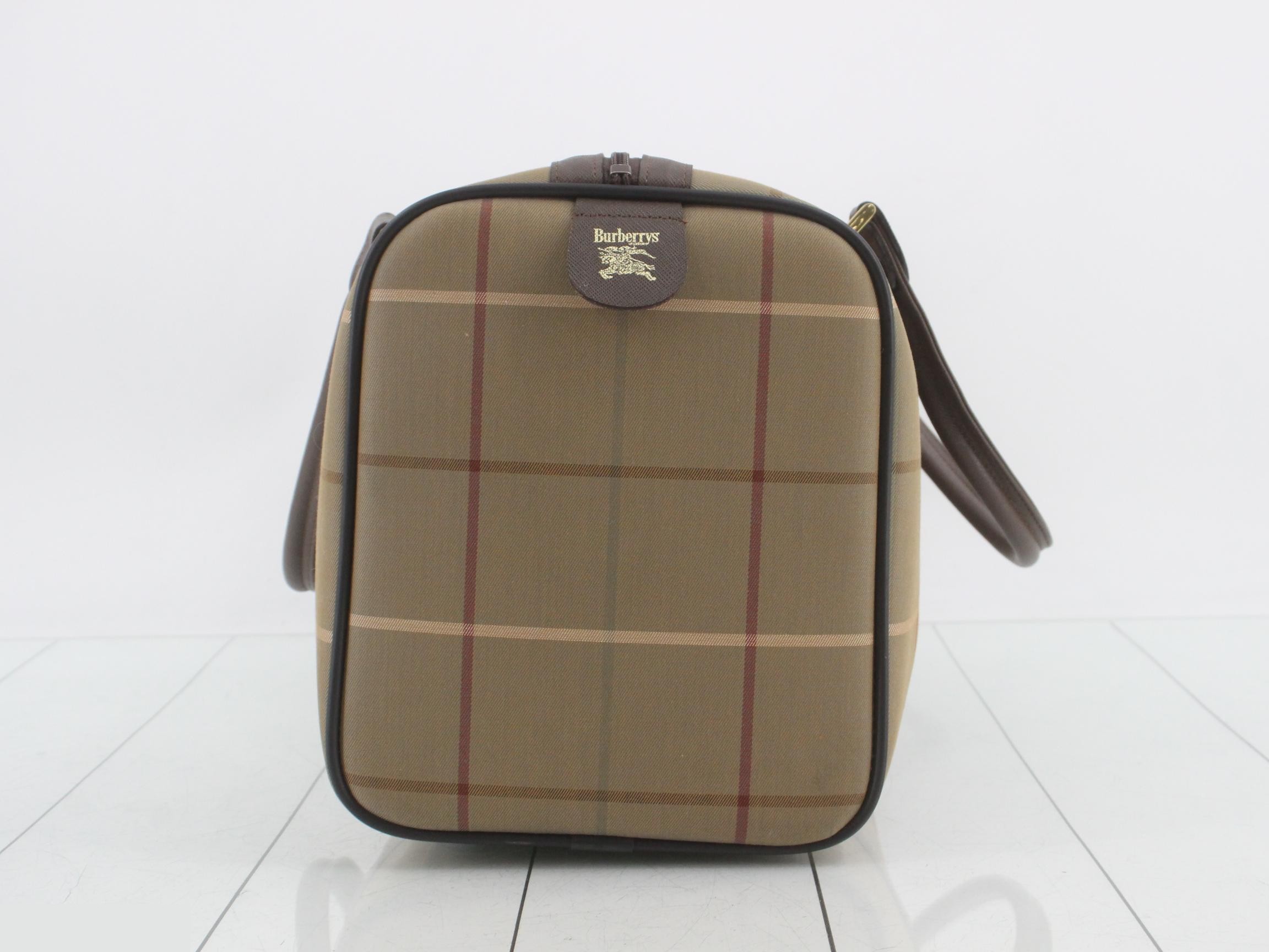 Checkered Boston bag, approximately 40cm wide — view 3
