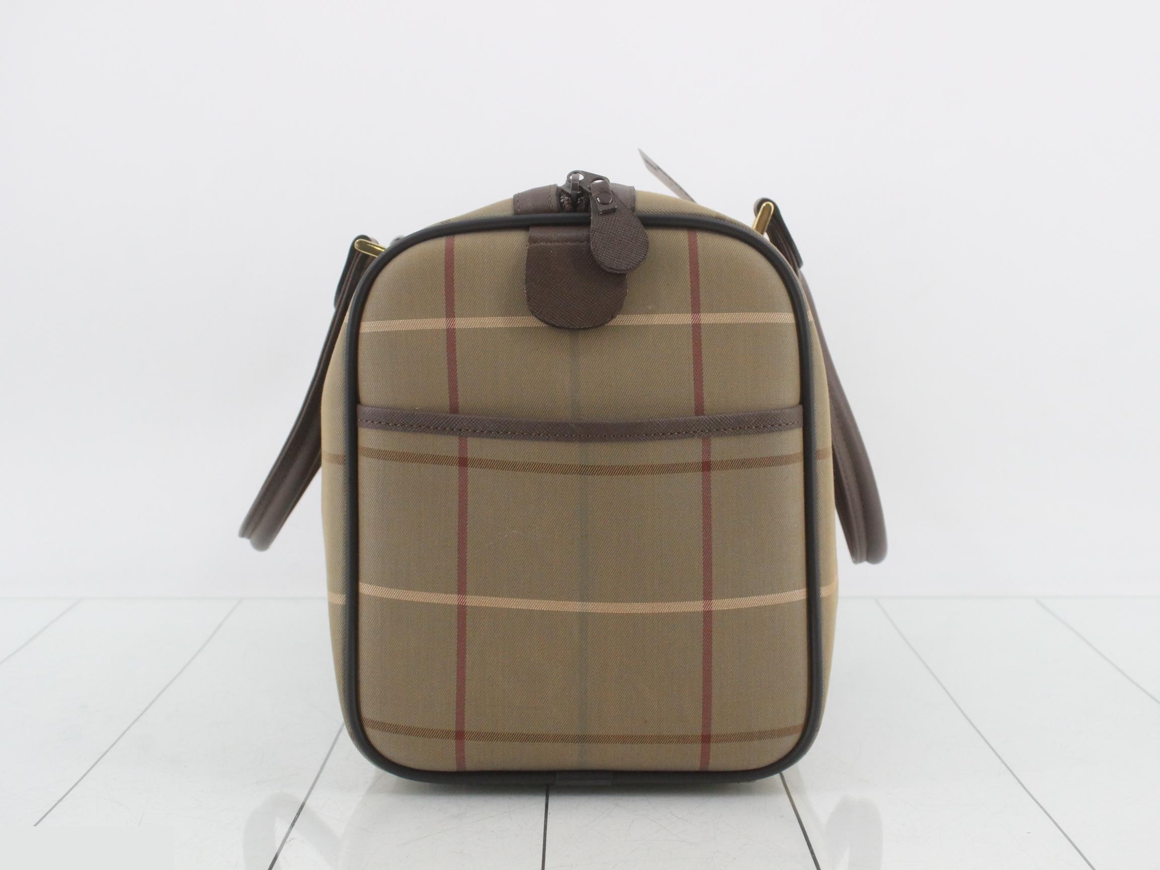 Checkered Boston bag, approximately 40cm wide — view 4