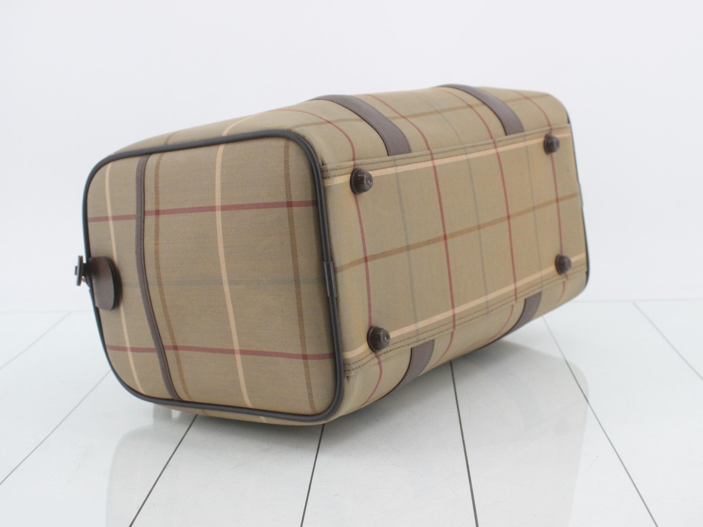 Checkered Boston bag, approximately 40cm wide — view 5