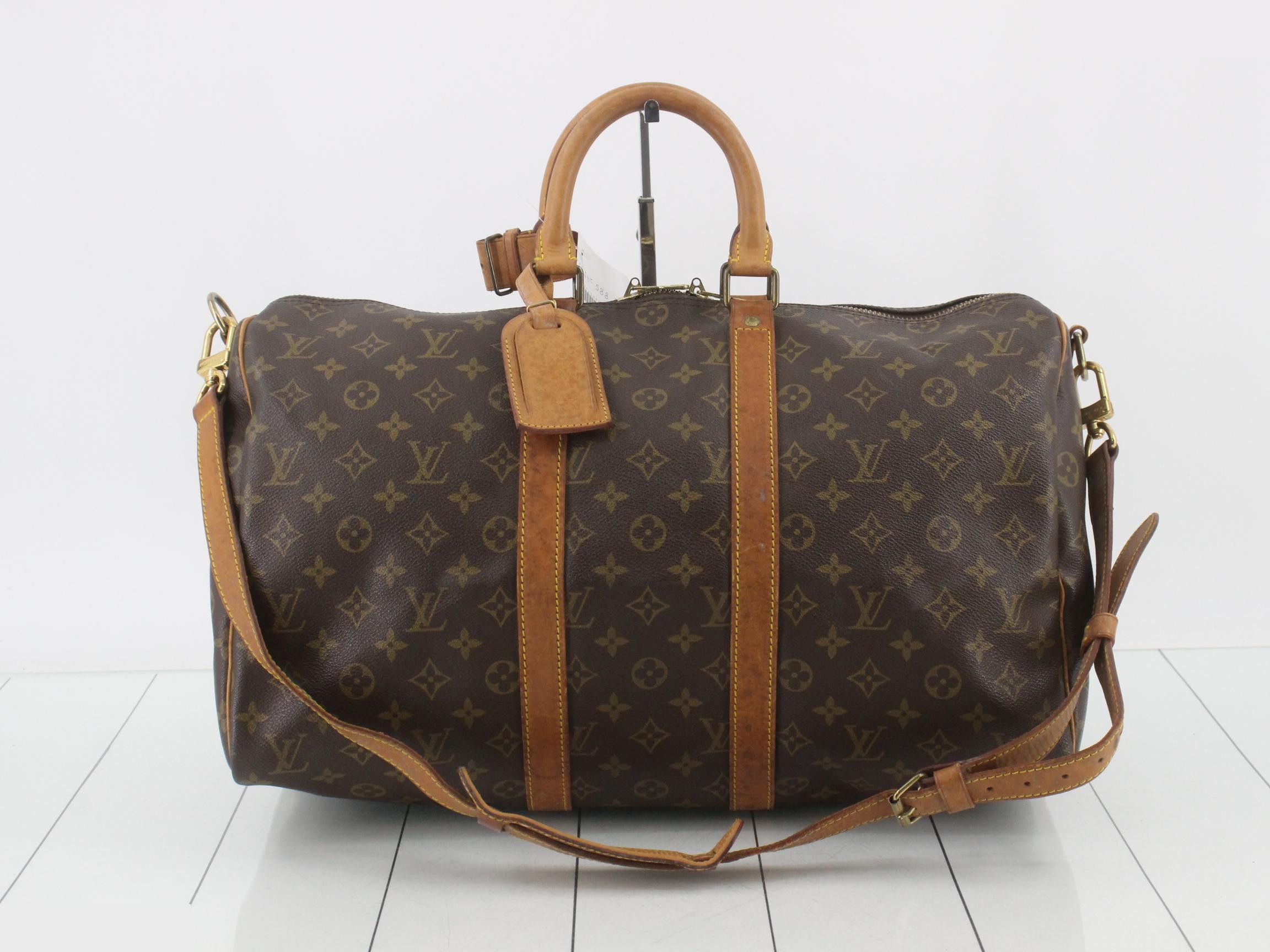 Monogram Keepall Bandoulière 45 Boston Bag
