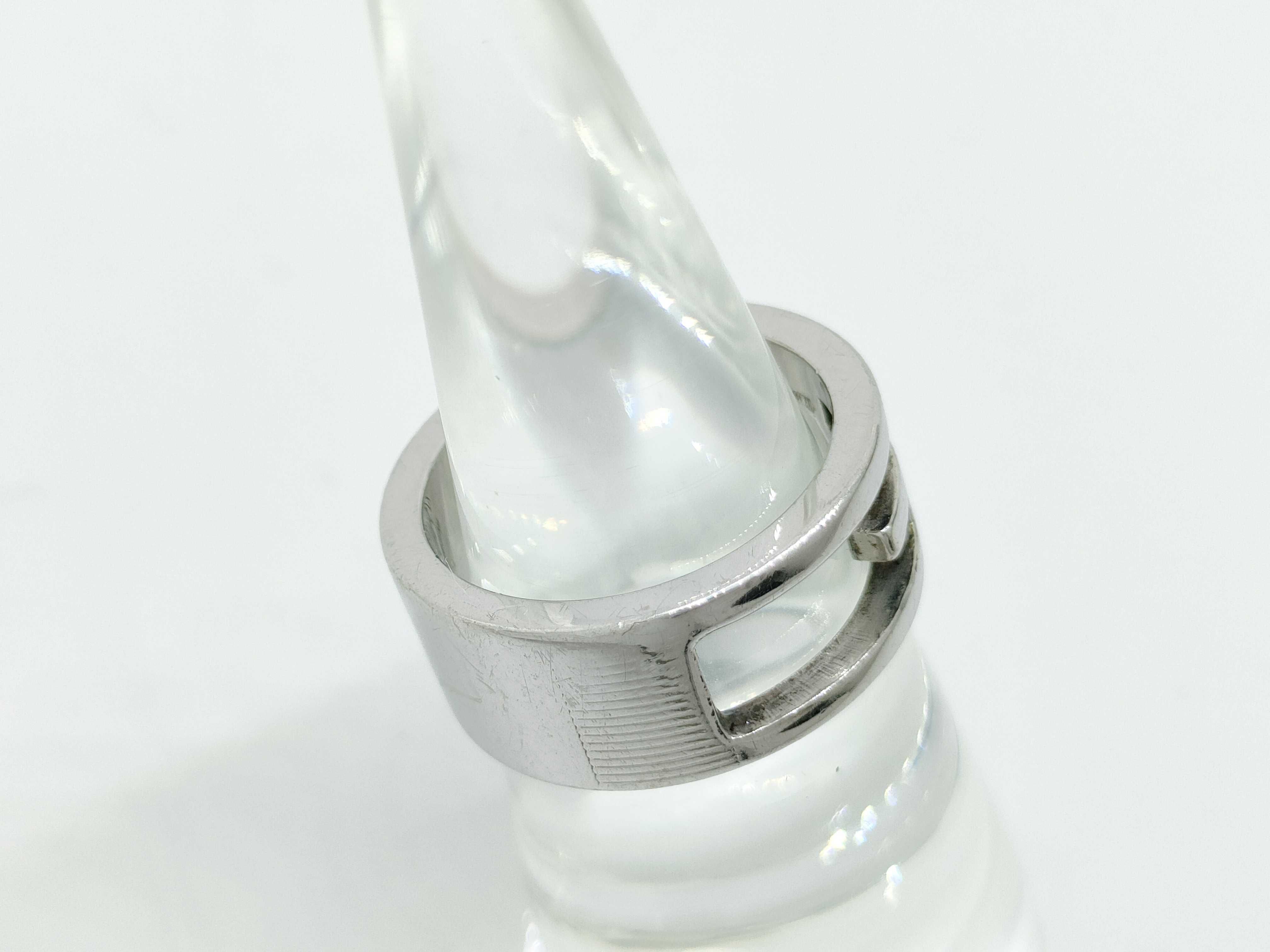 Branded Cutout G #9 SV925 7.0g Ring — view 3
