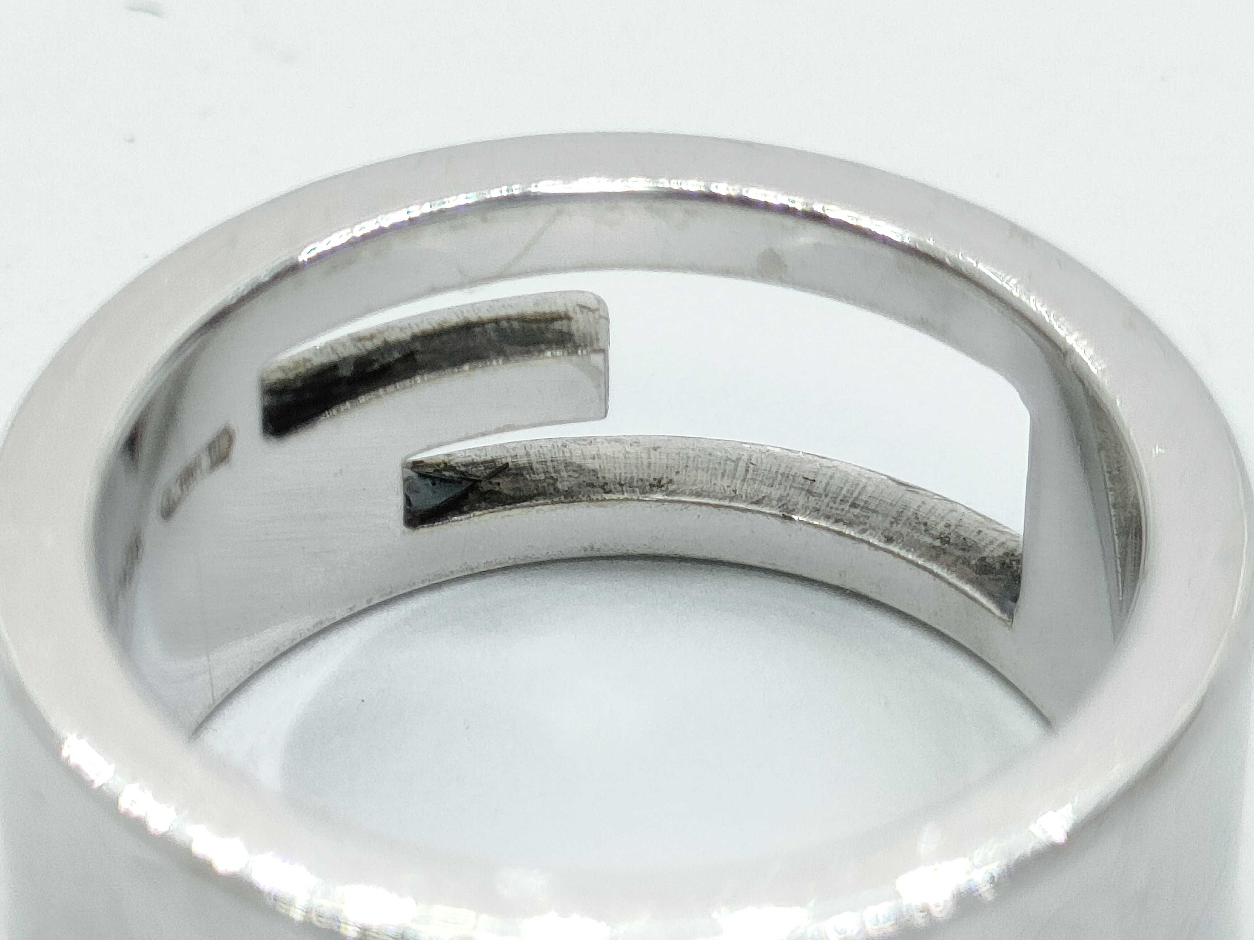 Branded Cutout G #9 SV925 7.0g Ring — view 10