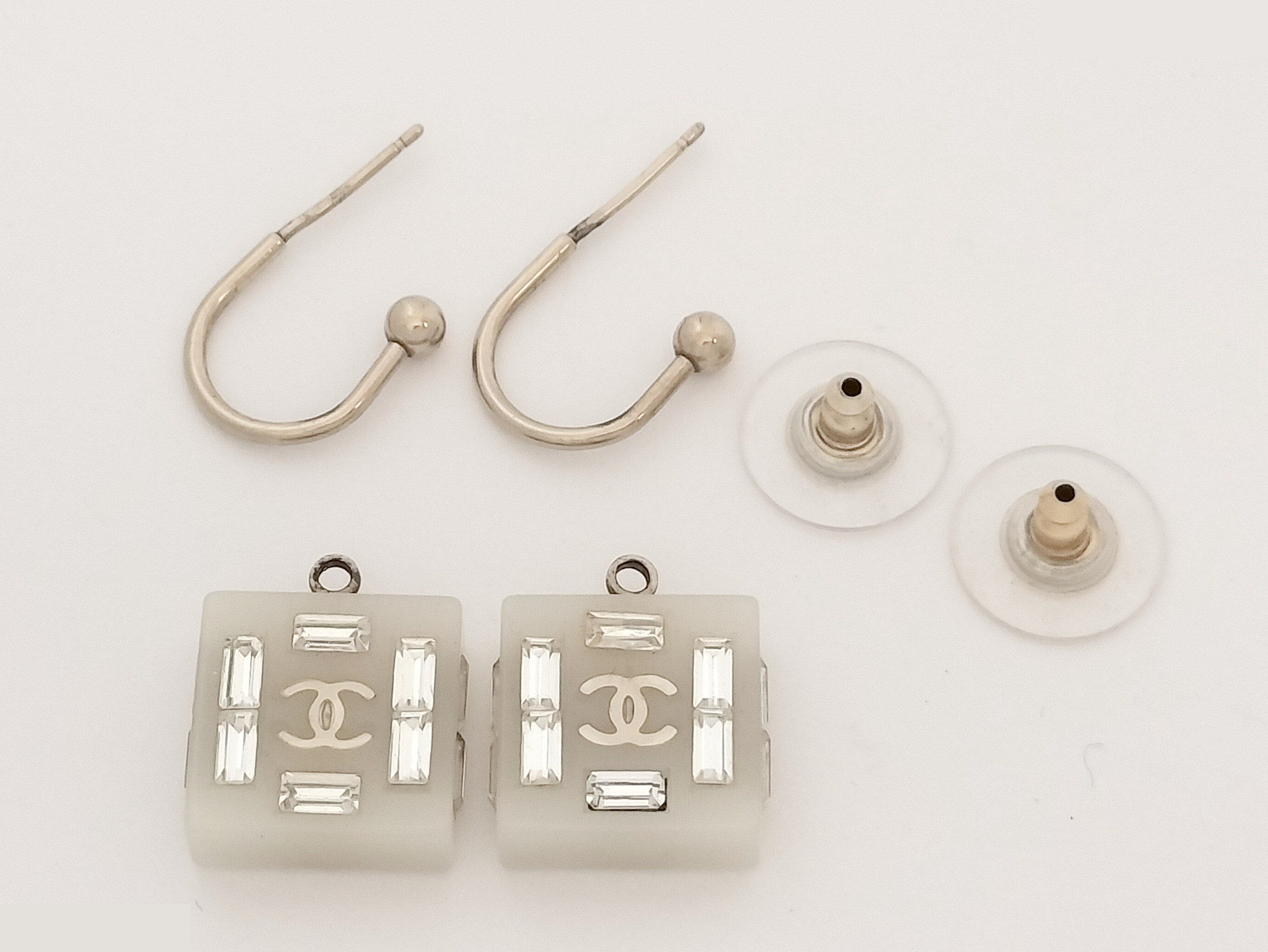 Coco Square Plastic Earrings — view 2