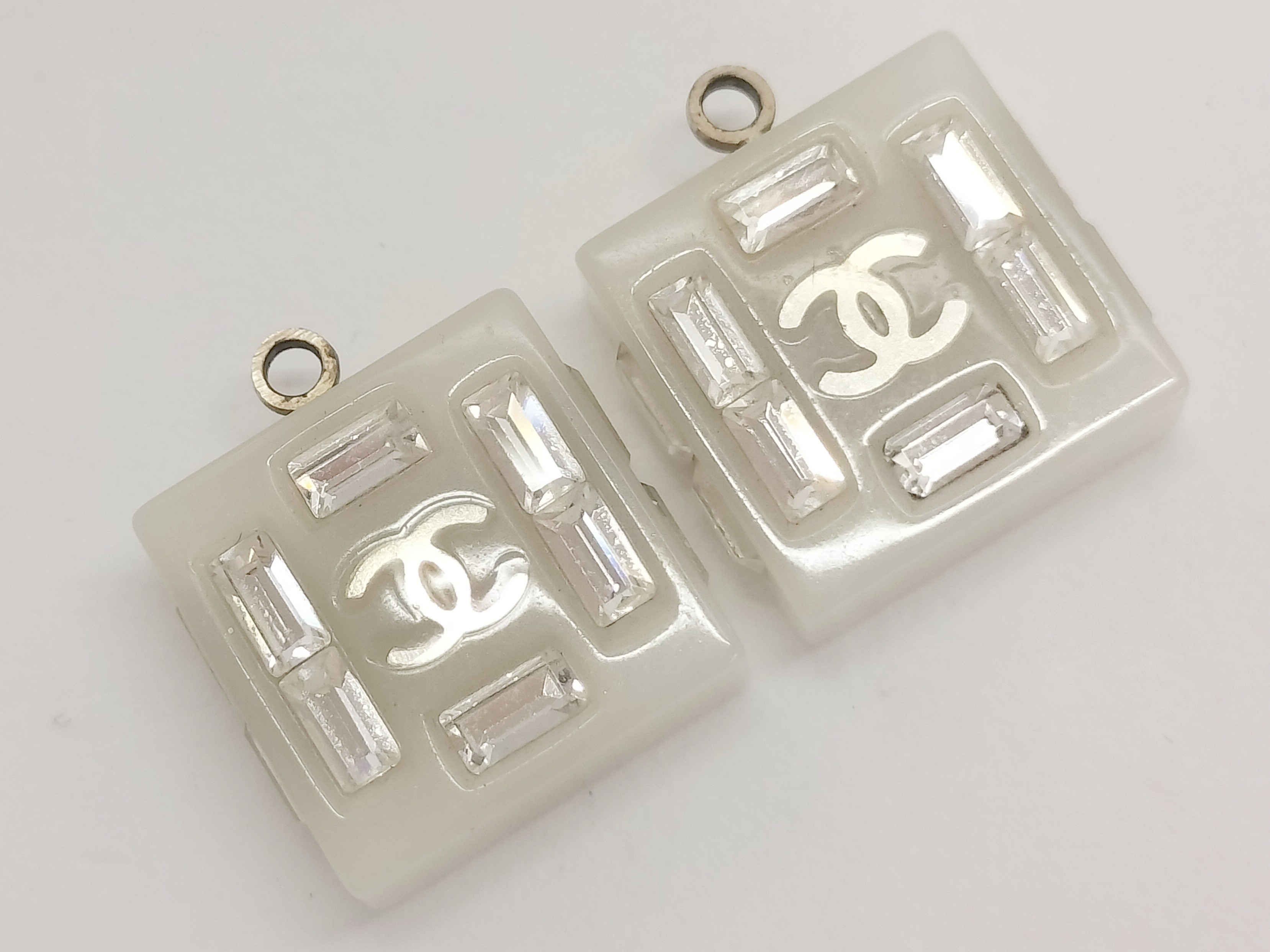 Coco Square Plastic Earrings — view 4