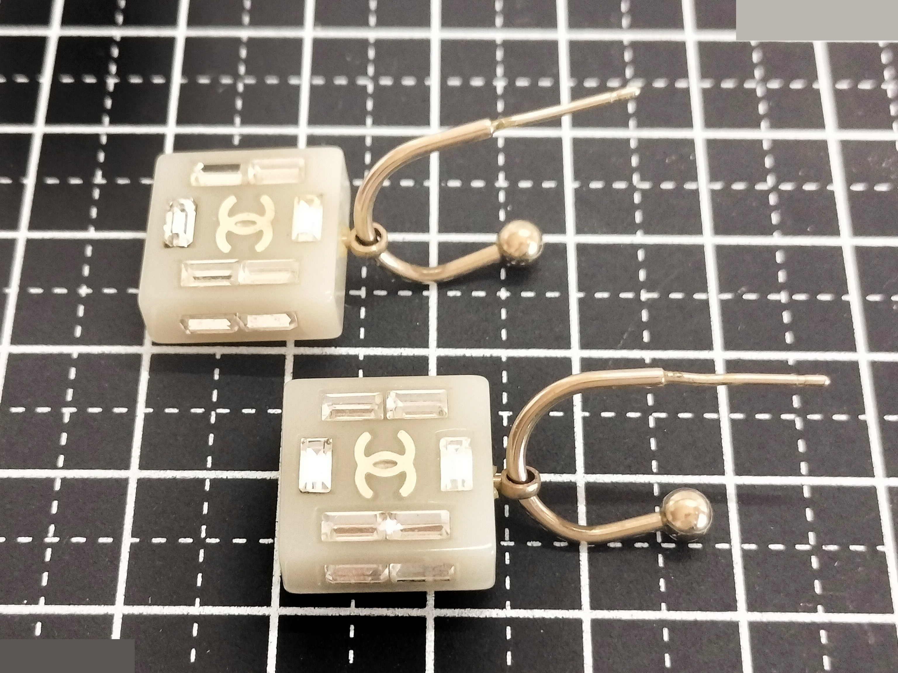 Coco Square Plastic Earrings — view 5
