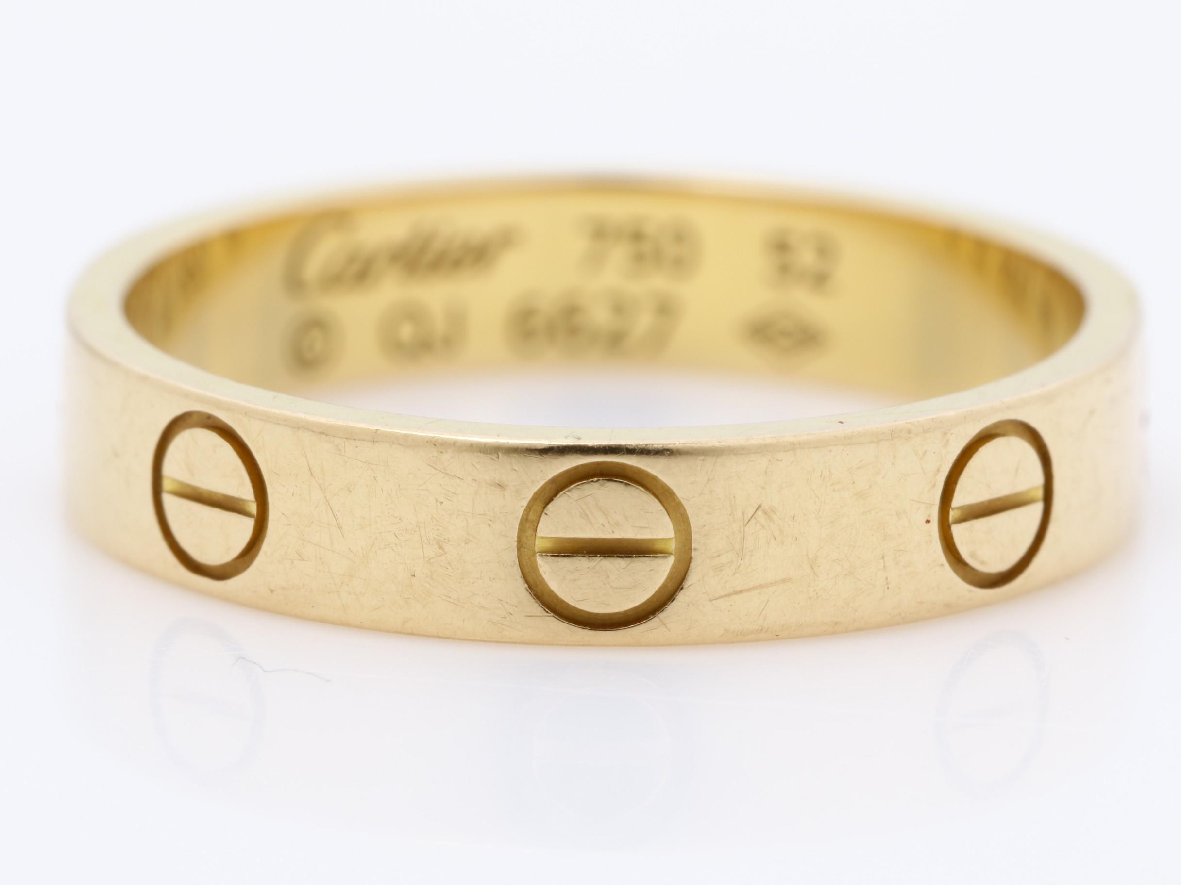 Mini Love Ring, 750PG, 3.1g, #52 / Actual Size #10.5 — view 2