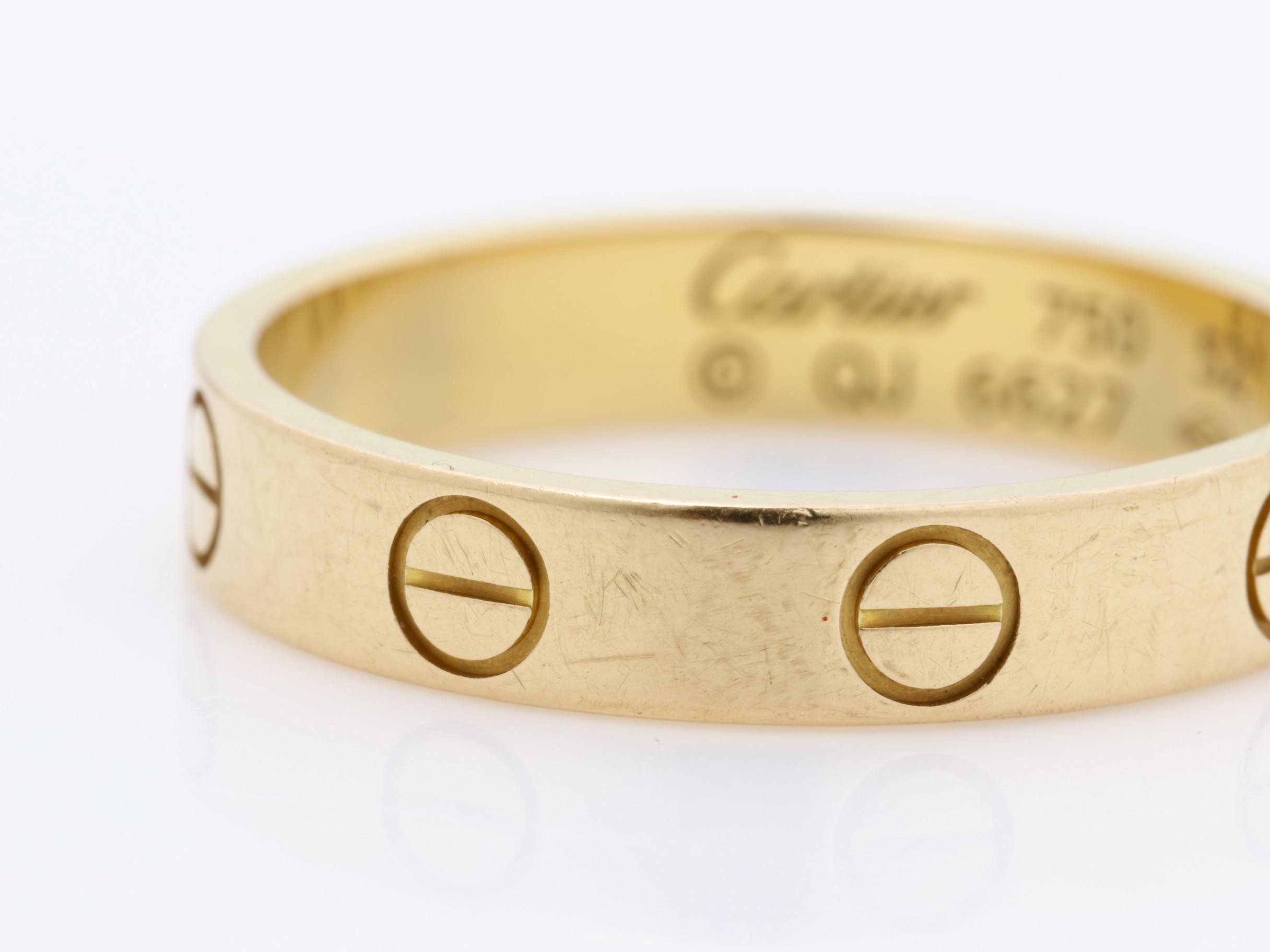 Mini Love Ring, 750PG, 3.1g, #52 / Actual Size #10.5 — view 3