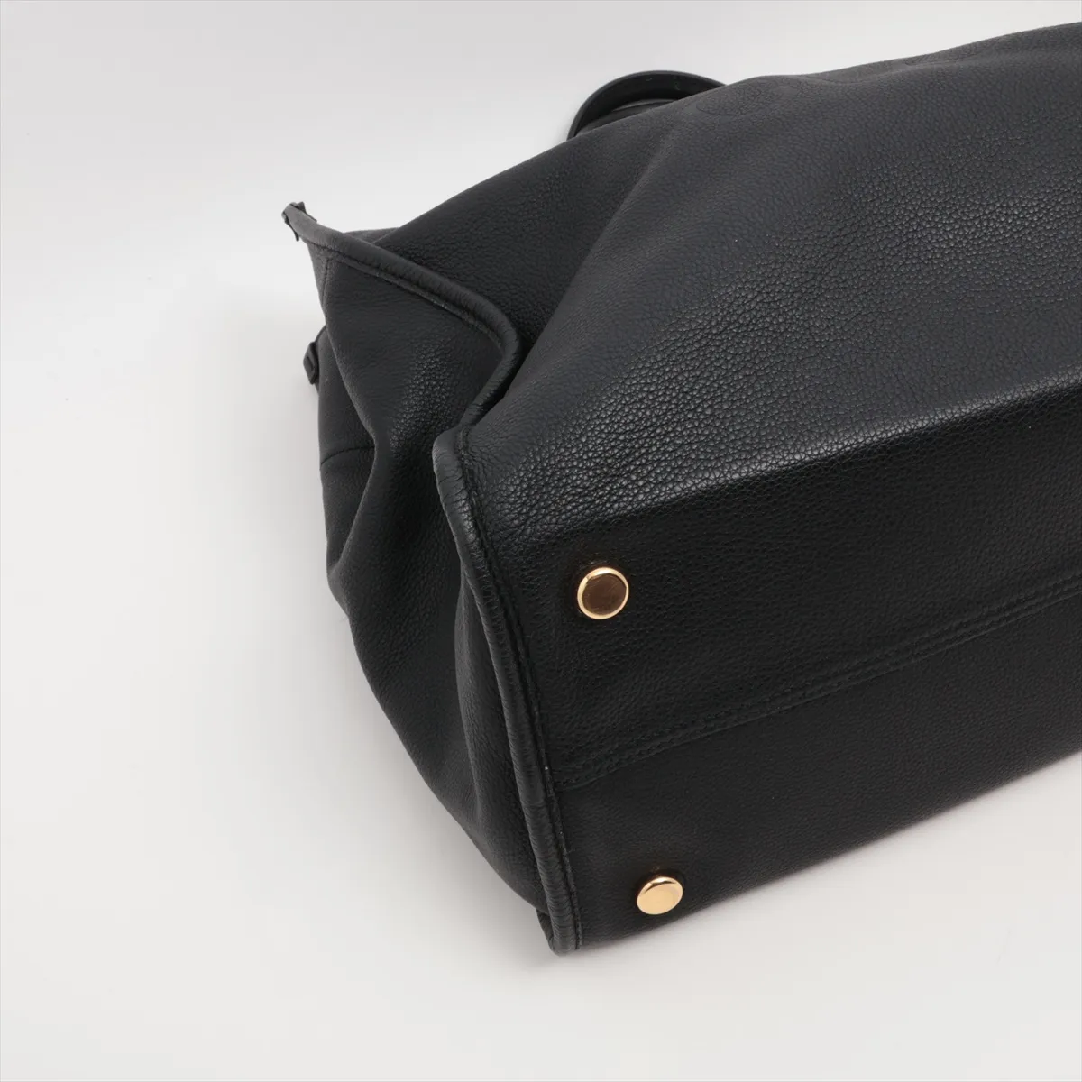 Logo Leather 2WAY Tote Bag Black 674837 — view 4