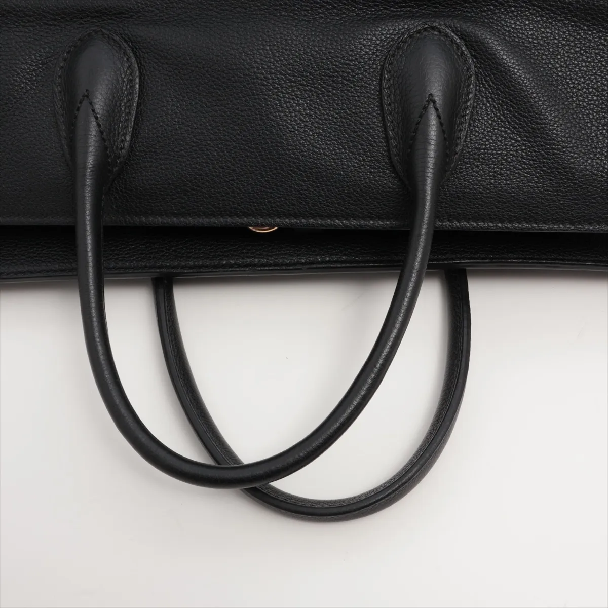 Logo Leather 2WAY Tote Bag Black 674837 — view 5