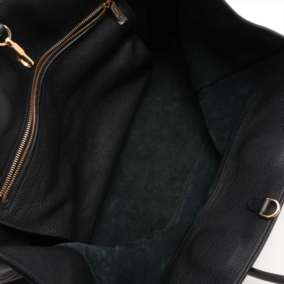 Logo Leather 2WAY Tote Bag Black 674837 — view 9