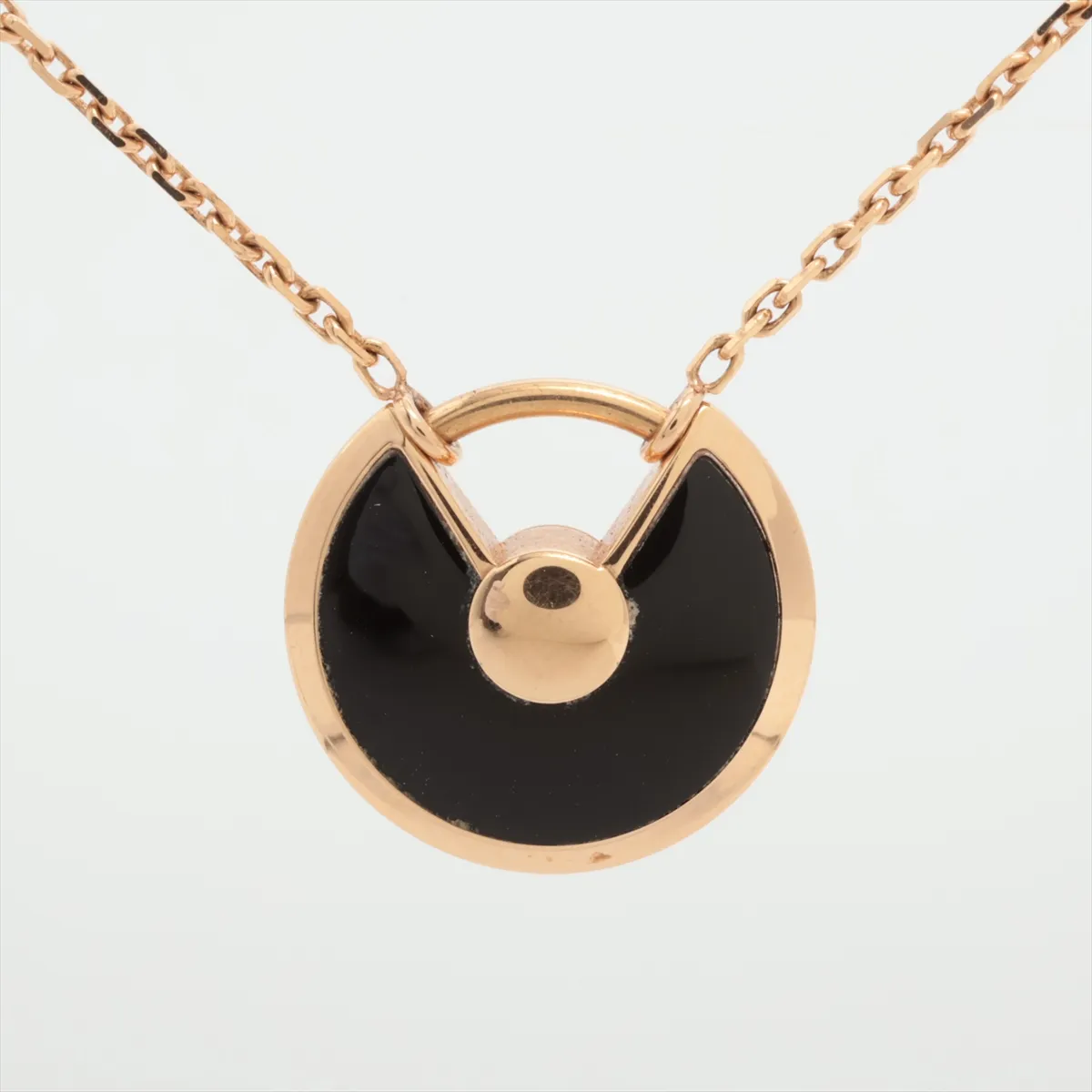 Amulette de Cartier Onyx Diamond Necklace 750 (PG) 3.1g DIG298 — view 2
