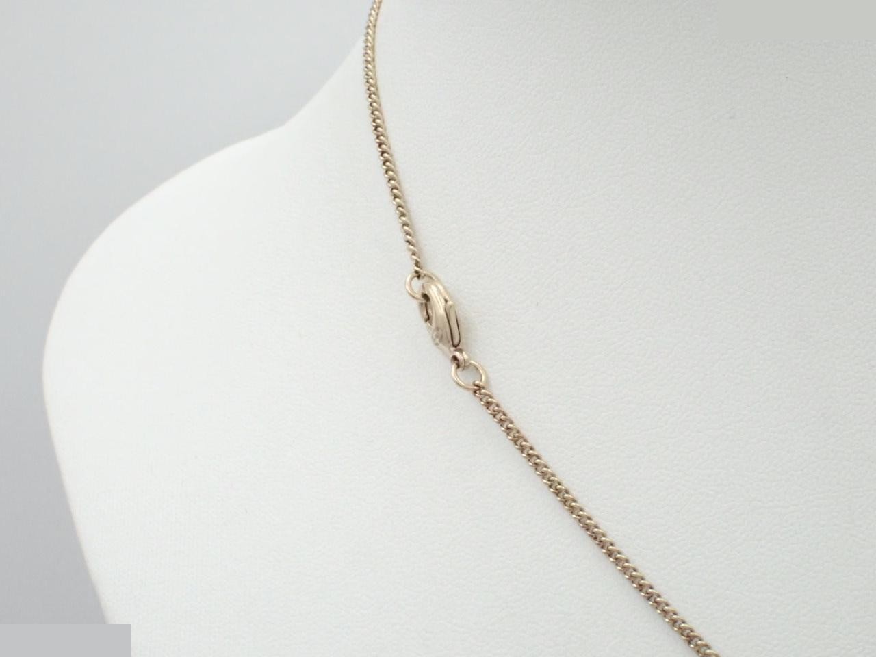 Necklace B16V, Coco Mark, Ribbon, Rhinestone, Gold — view 2