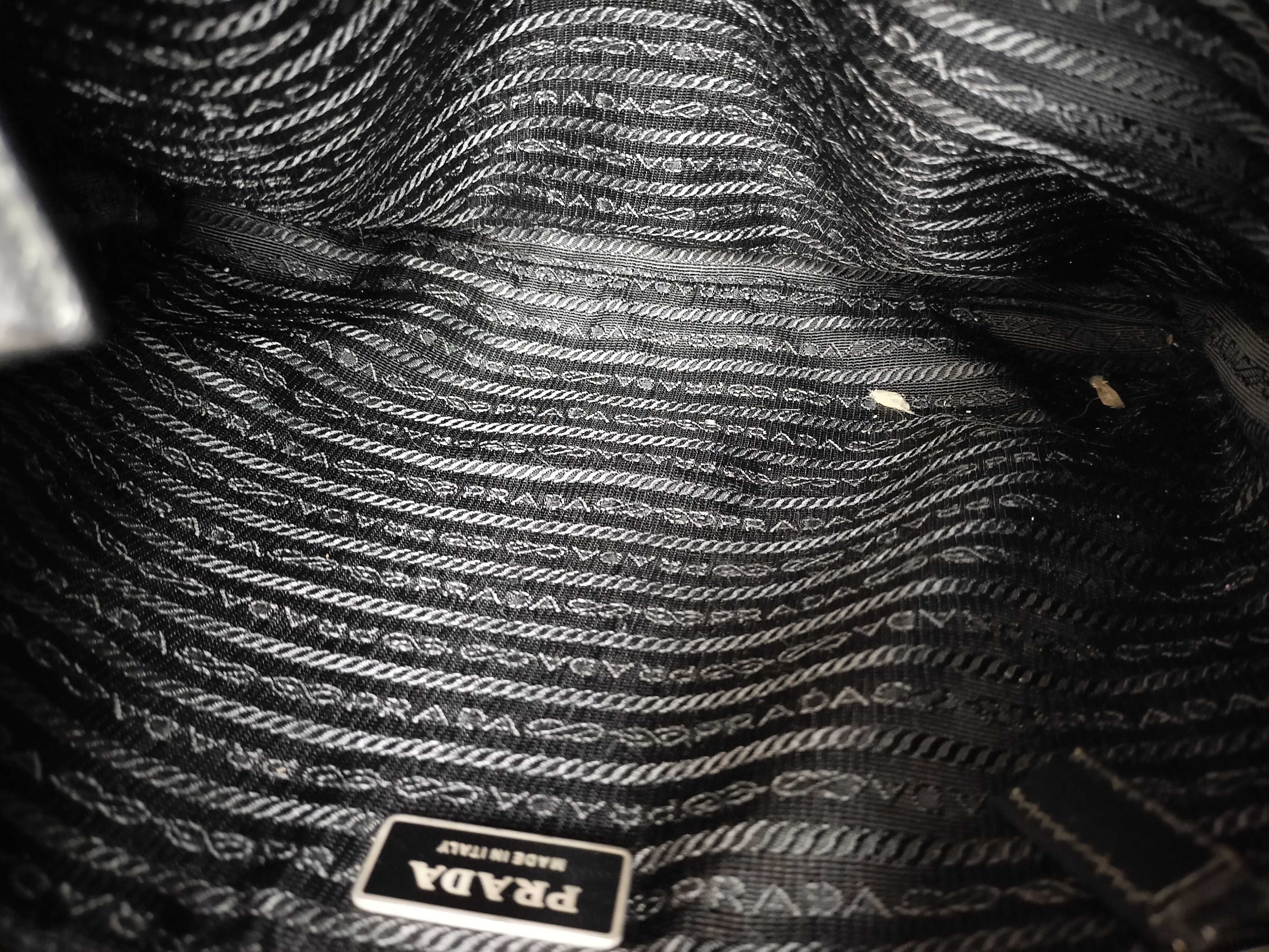Nylon Shoulder Bag, Large, Zippered, Distressed — view 8