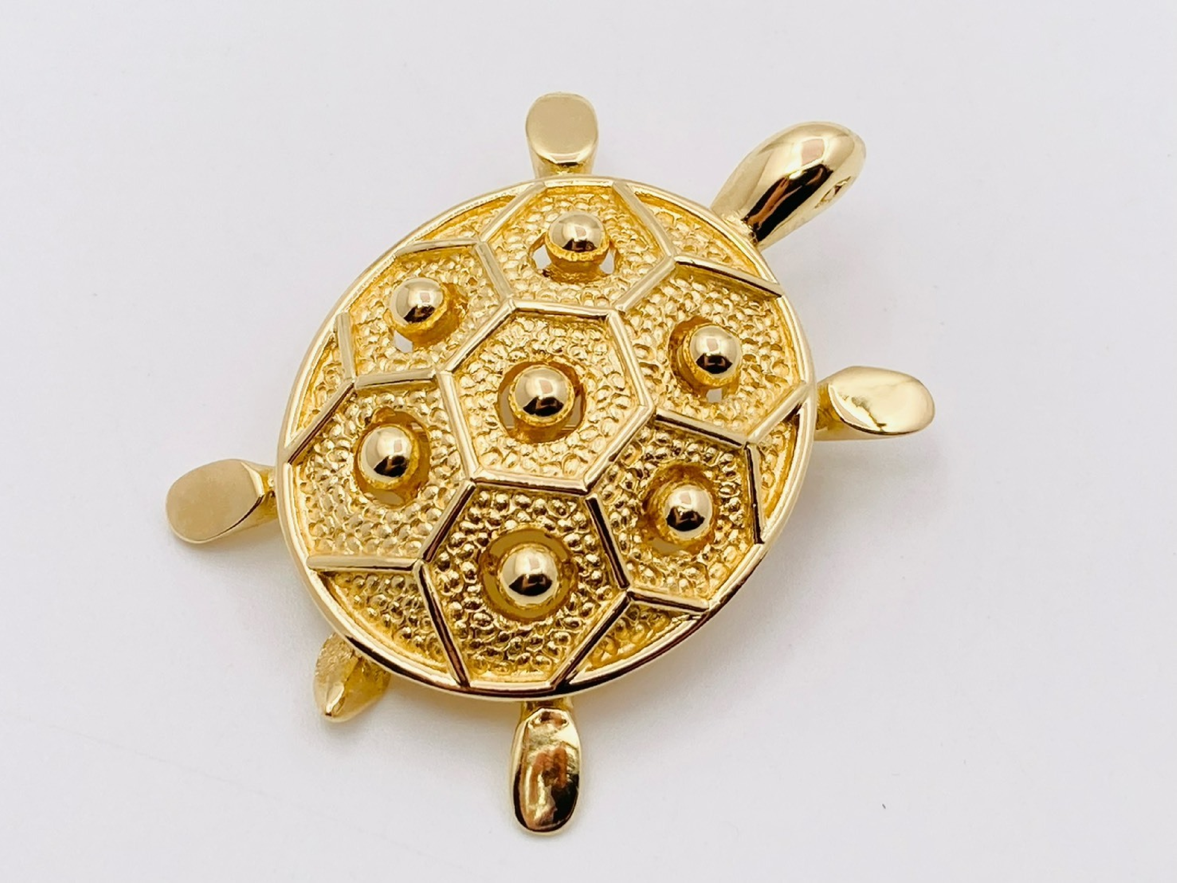 Turtle Gold Brooch