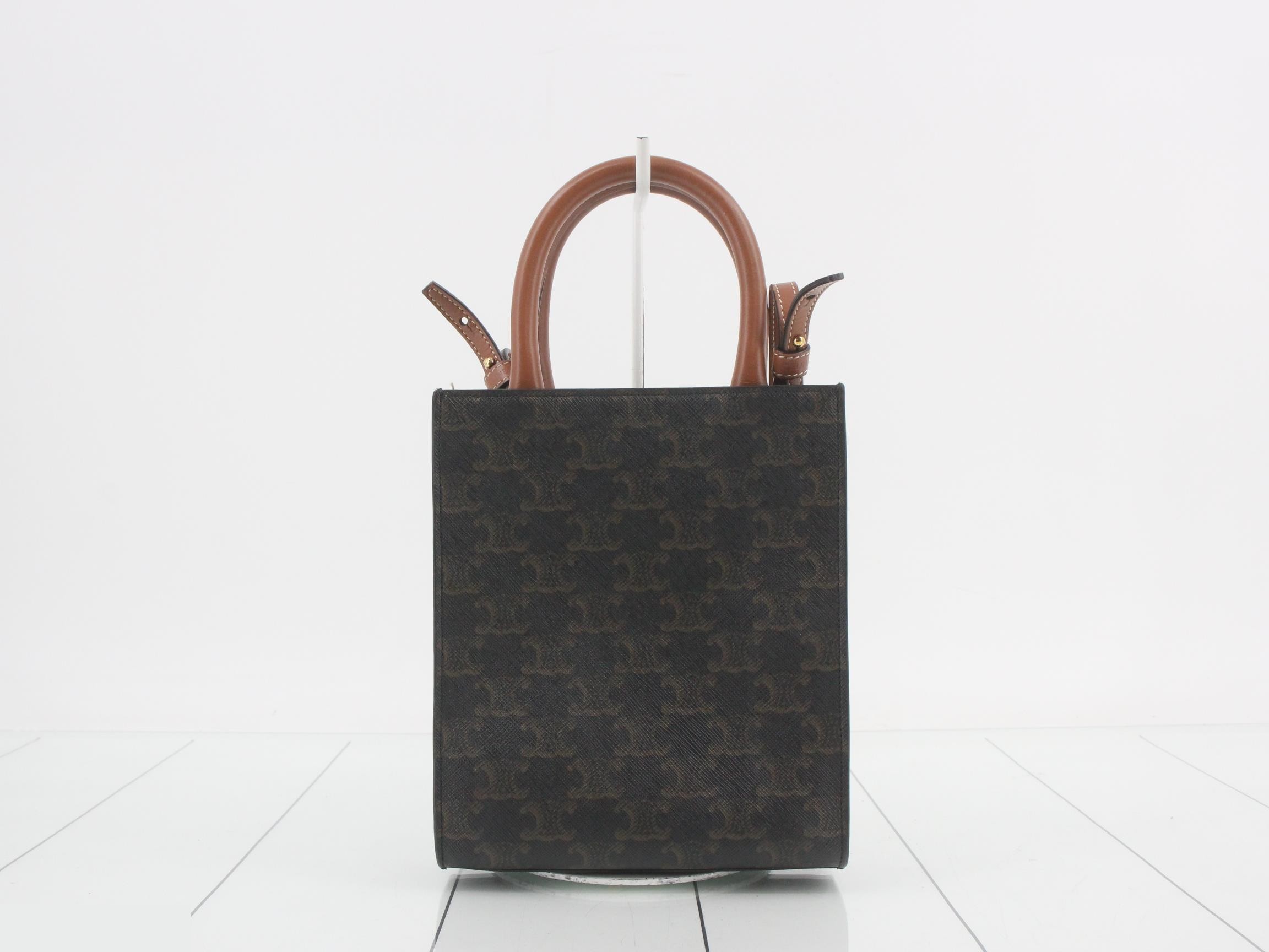 Triomphe Mini Vertical Cover 2WAY Shoulder/Handbag — view 2