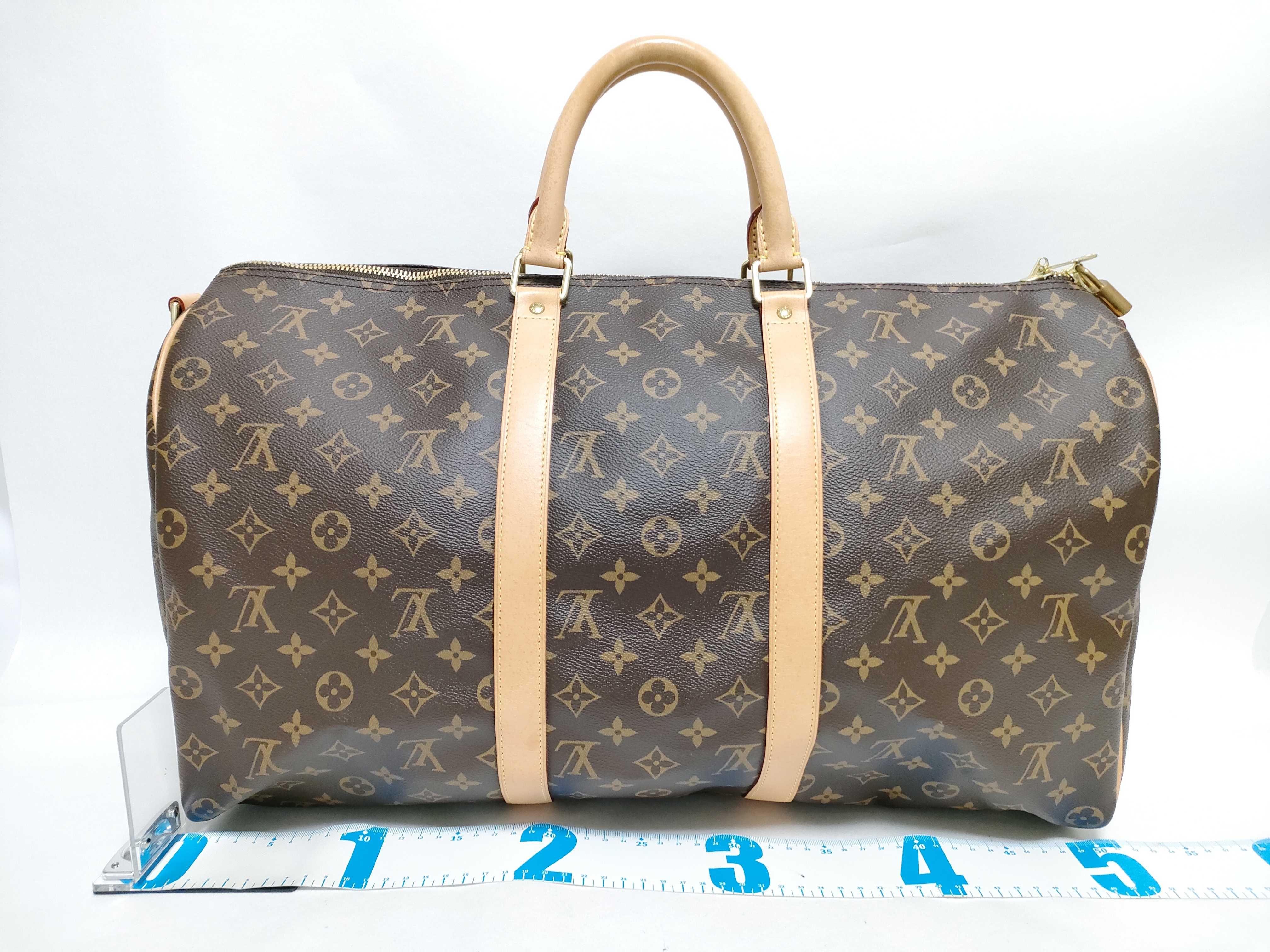 Monogram Keepall Bandoulière 50 M41416 MB3177 Brown Boston Bag — view 2
