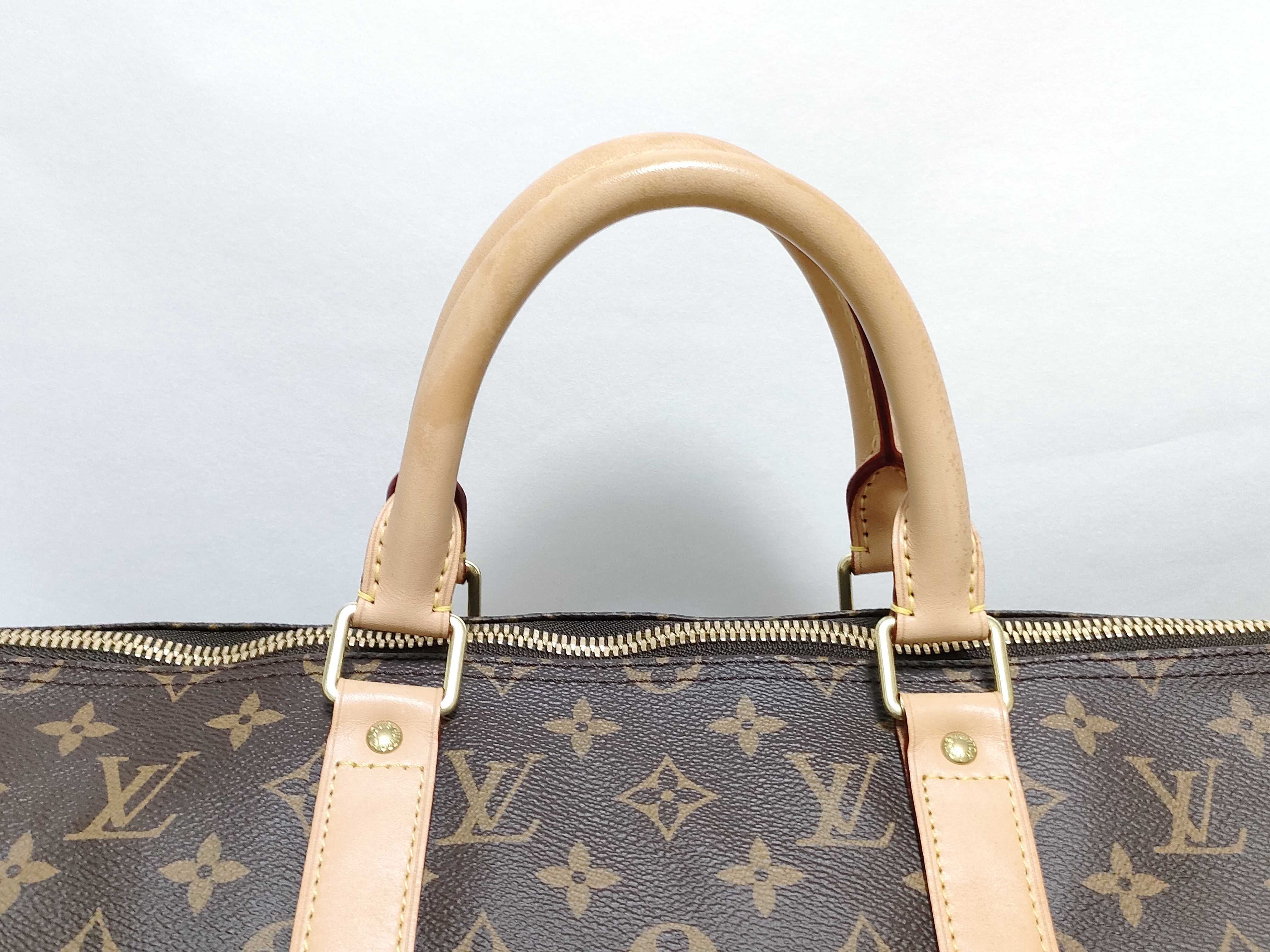 Monogram Keepall Bandoulière 50 M41416 MB3177 Brown Boston Bag — view 3
