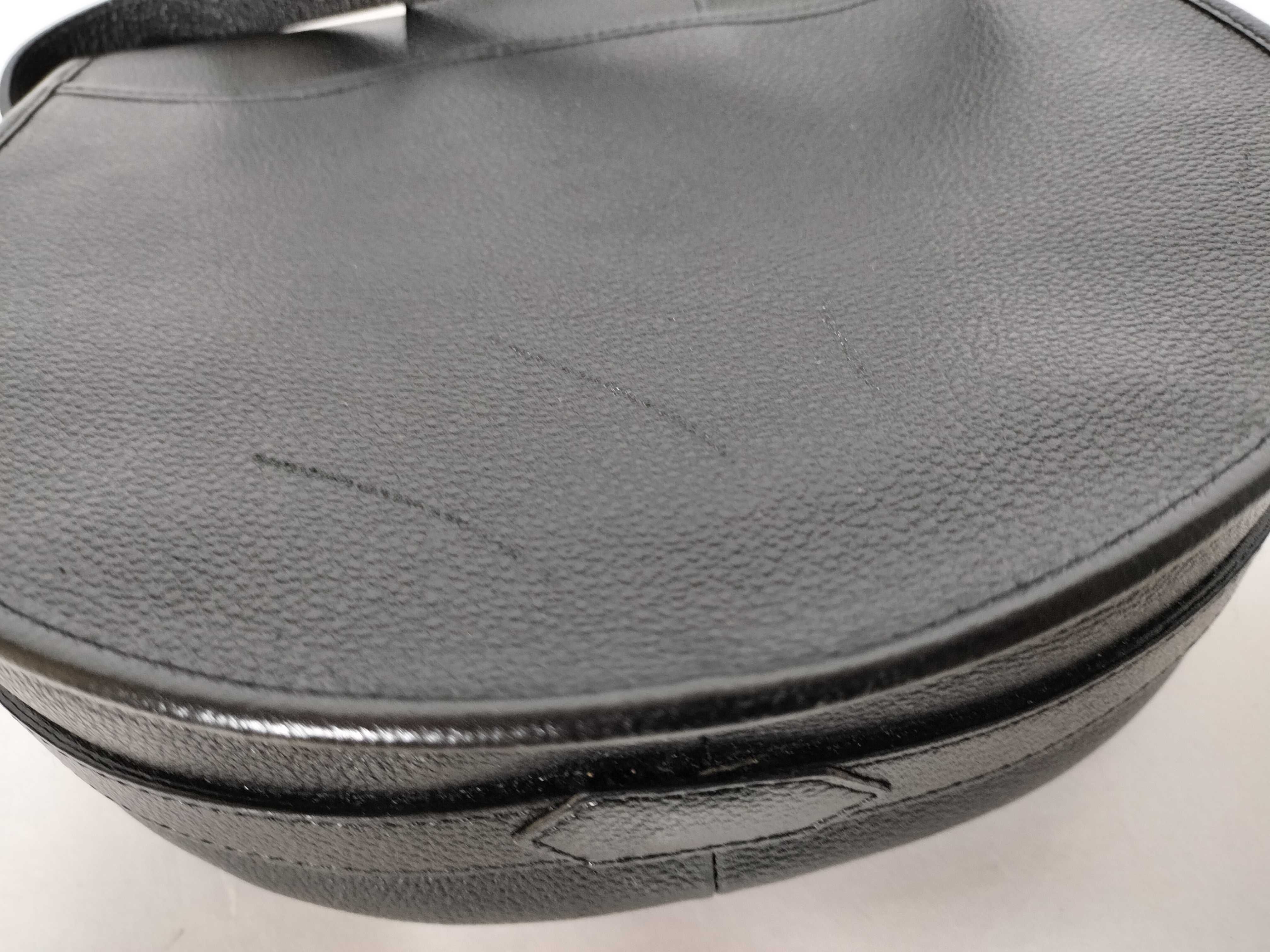 grained leather shoulder bag with flap — view 9
