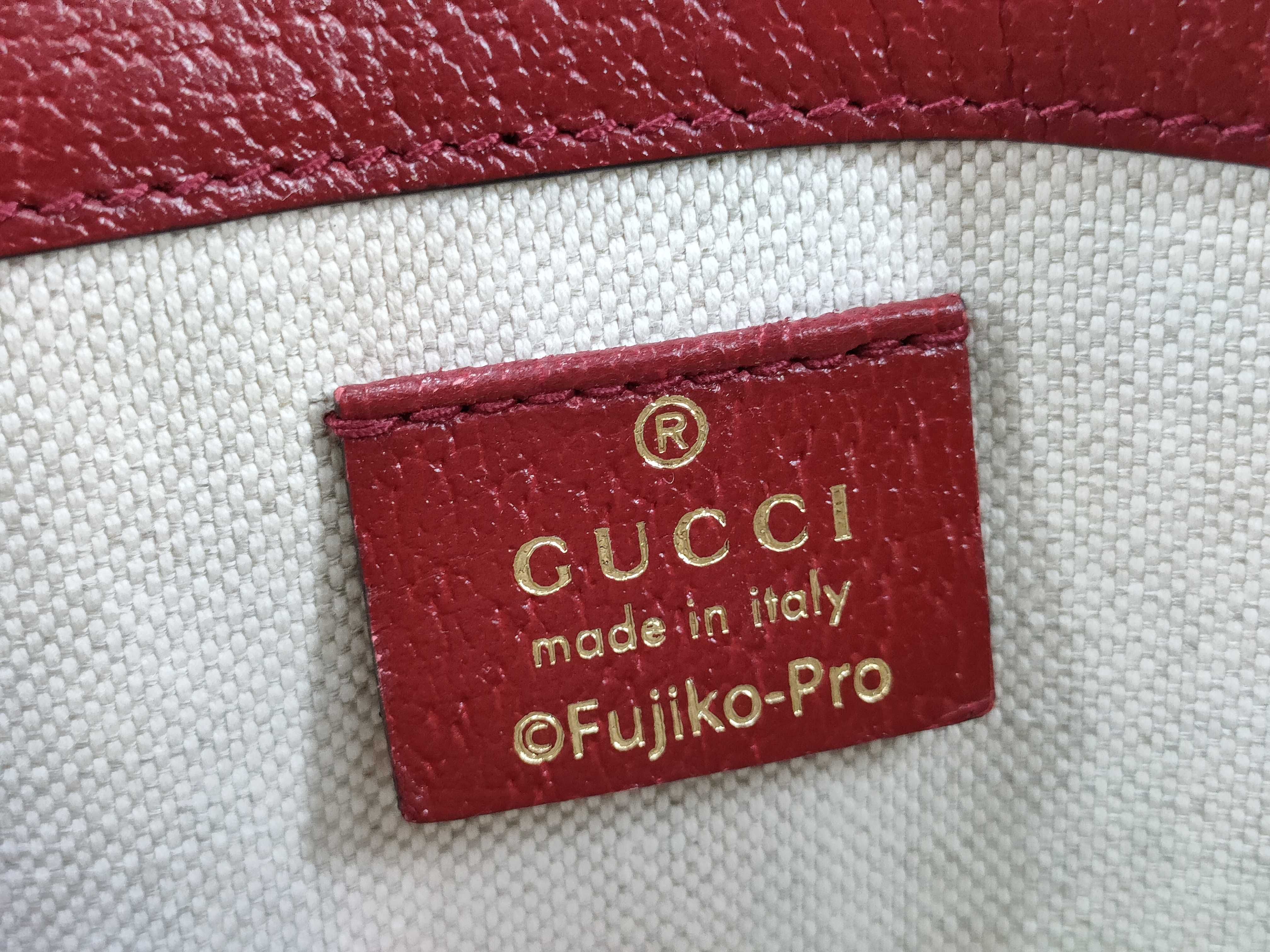 GG Supreme Doraemon x Gucci Mini GG Supreme PVC x Leather Body Bag Brown 647817 Shoulder Bag — view 11
