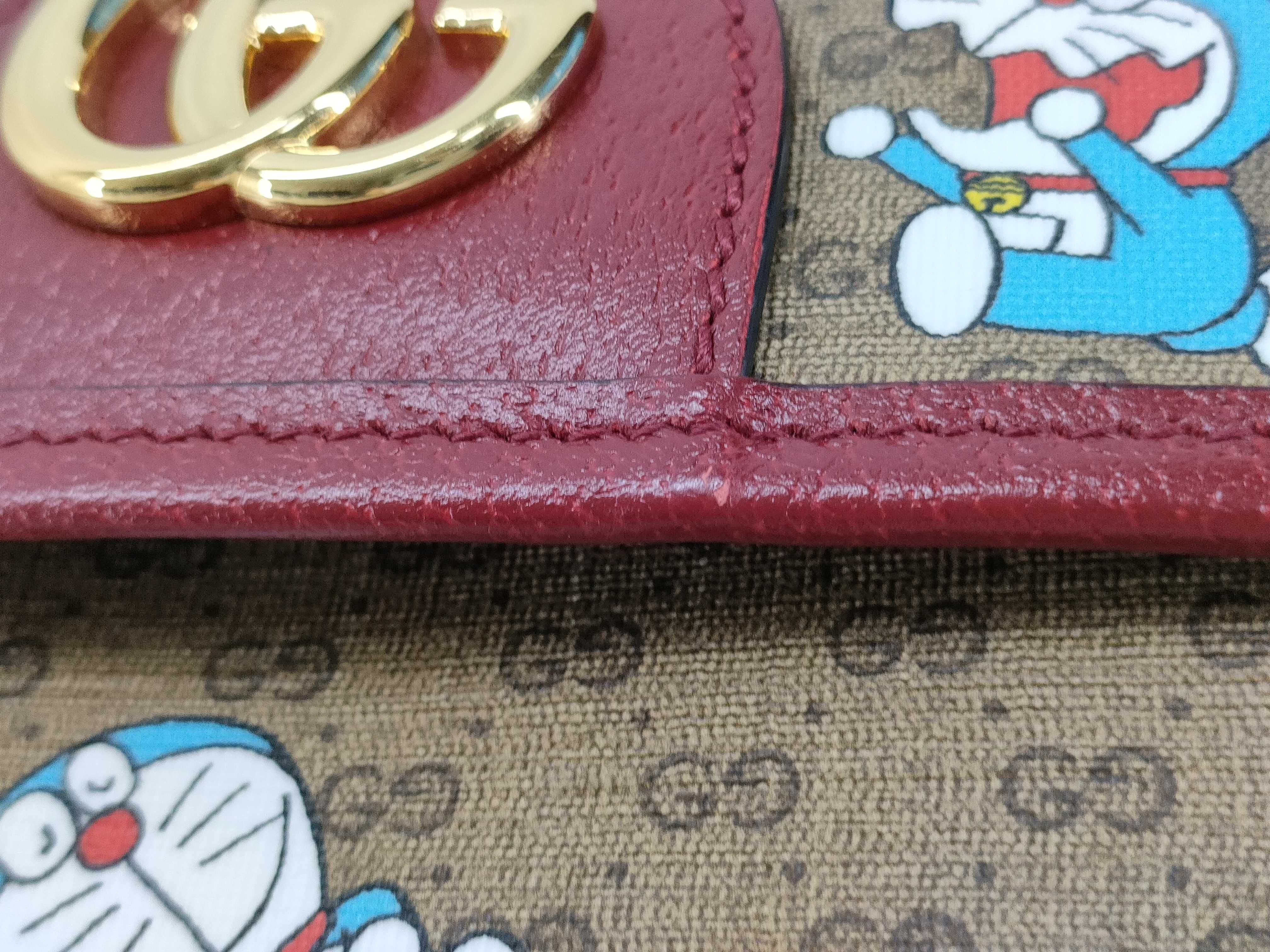 GG Supreme Doraemon x Gucci Mini GG Supreme PVC x Leather Body Bag Brown 647817 Shoulder Bag — view 15