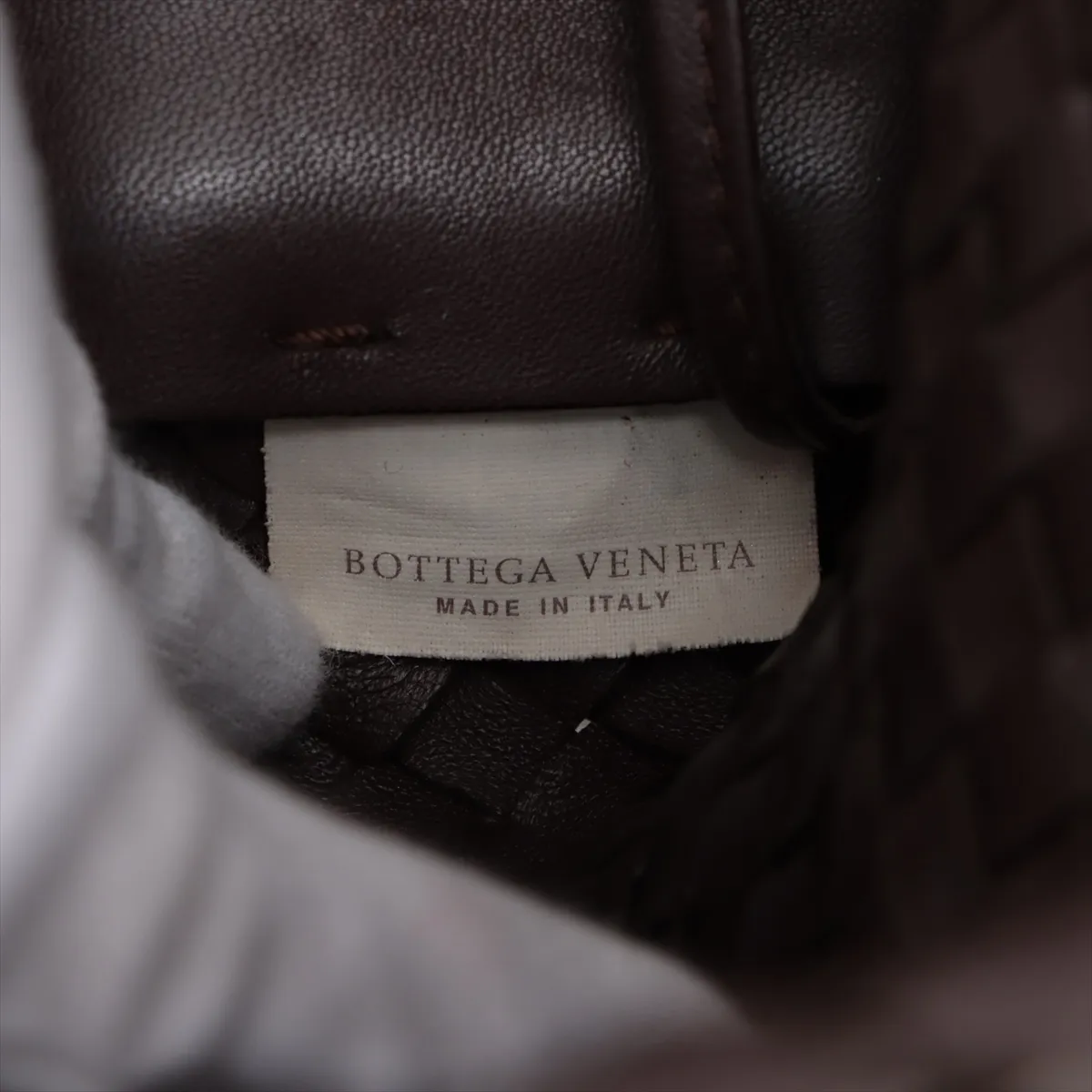 Intrecciato Cabas PM Leather Tote Bag, Brown, 141498 — view 9