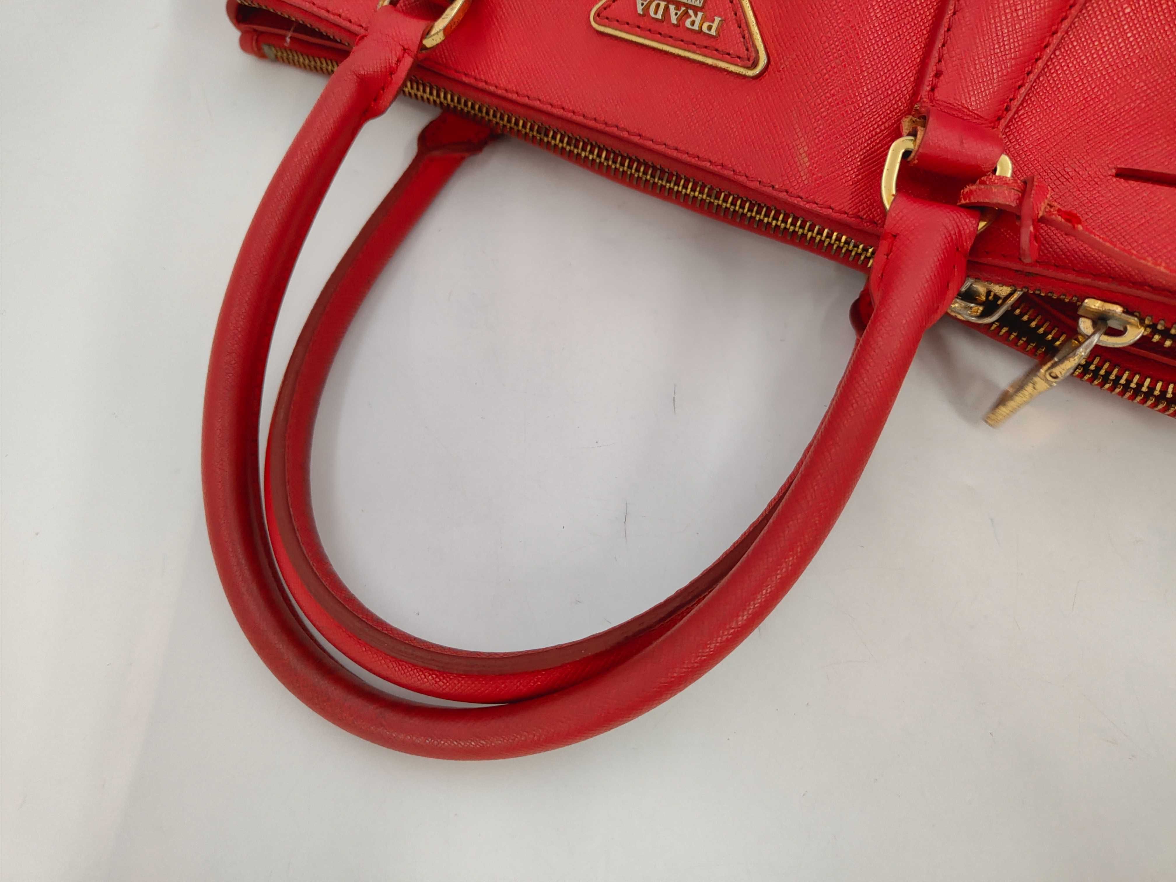 Galleria Saffiano Red Handbag — view 5