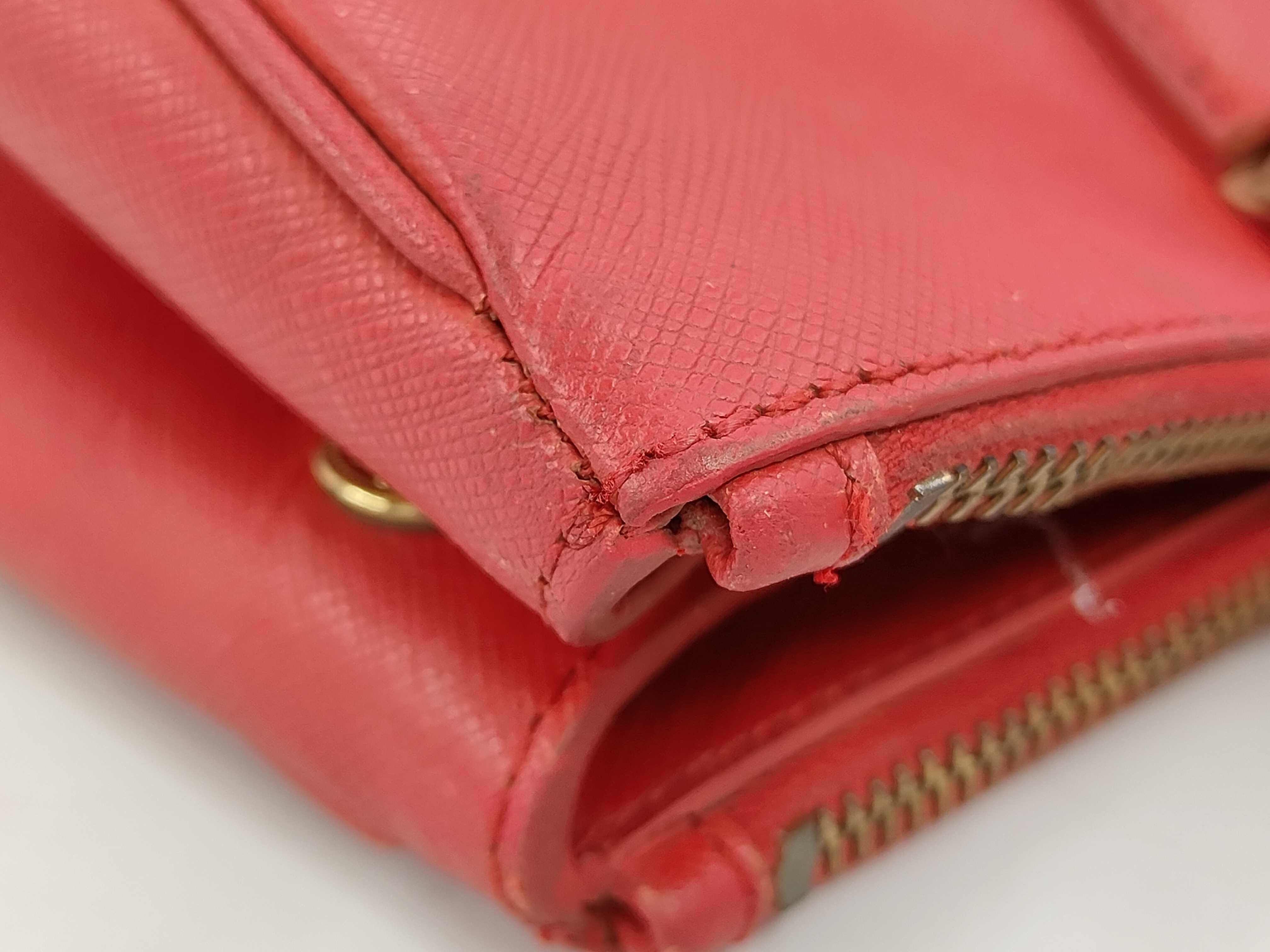 Galleria Saffiano Red Handbag — view 9