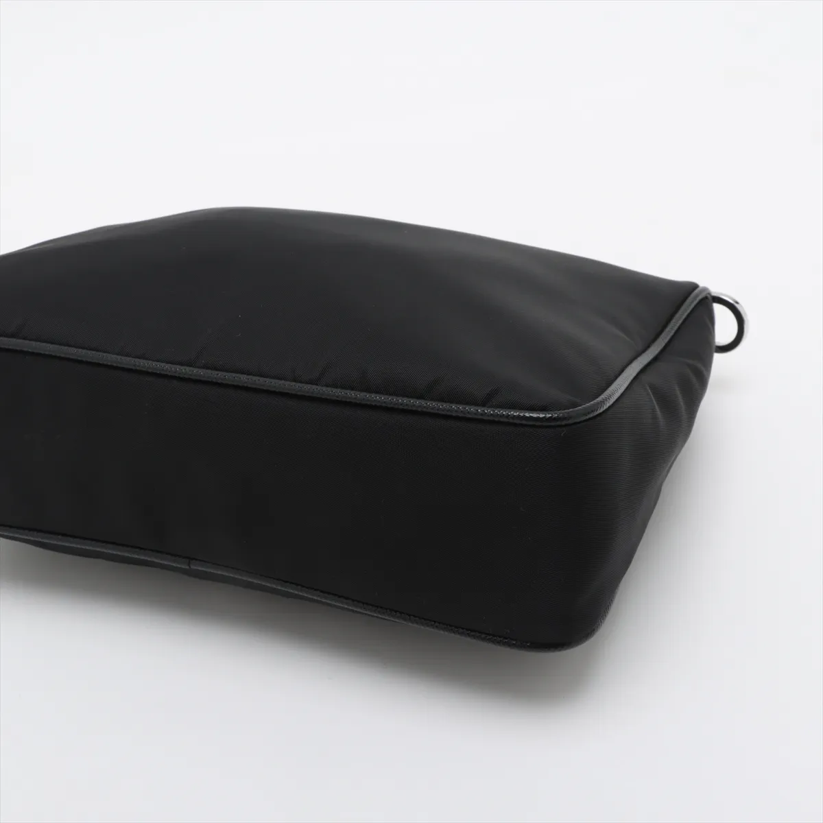Tessuto Nylon x Leather Shoulder Bag Black — view 3