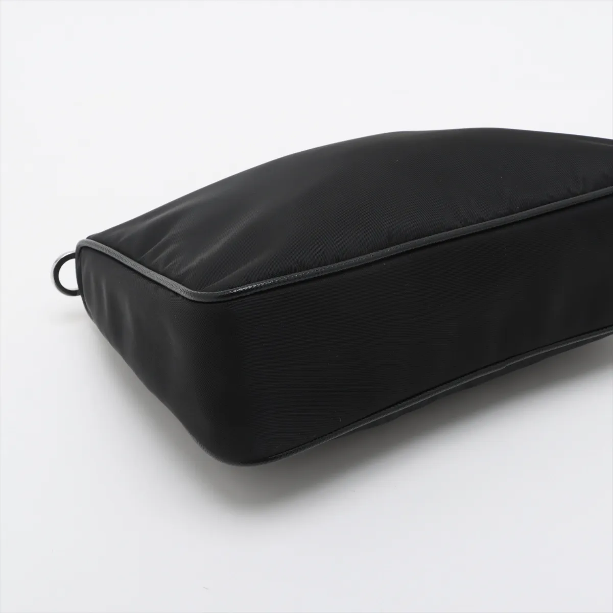 Tessuto Nylon x Leather Shoulder Bag Black — view 4