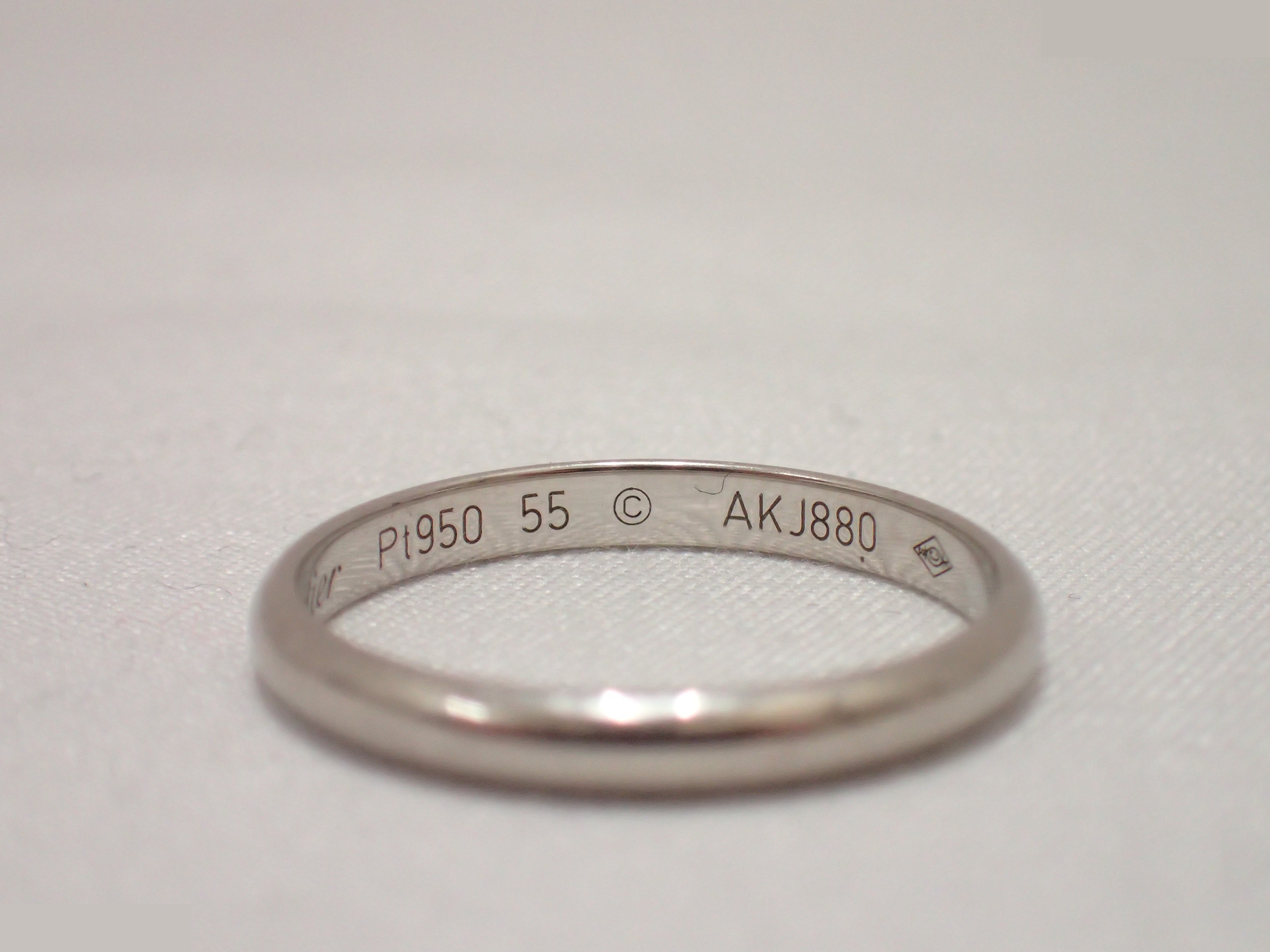 Pt950 ring, 3.1g, size #55 — view 2