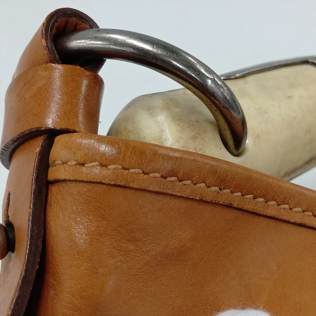 Mombasa Leather Handbag, Brown — view 11