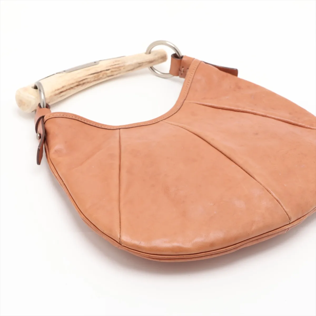 Mombasa Leather Handbag, Brown — view 4
