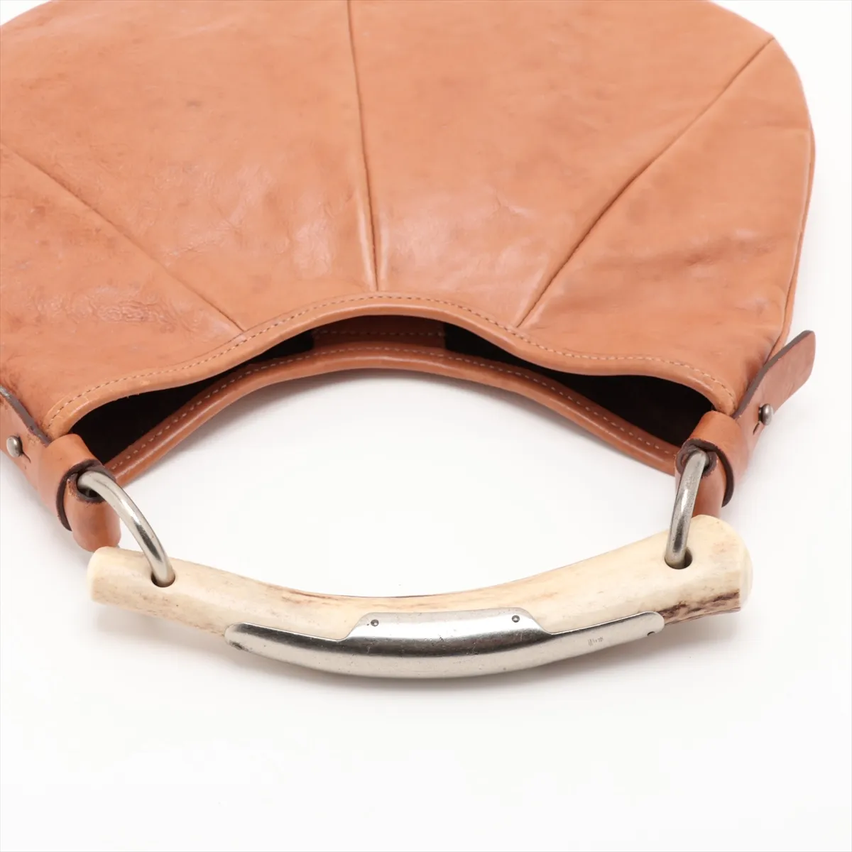 Mombasa Leather Handbag, Brown — view 5