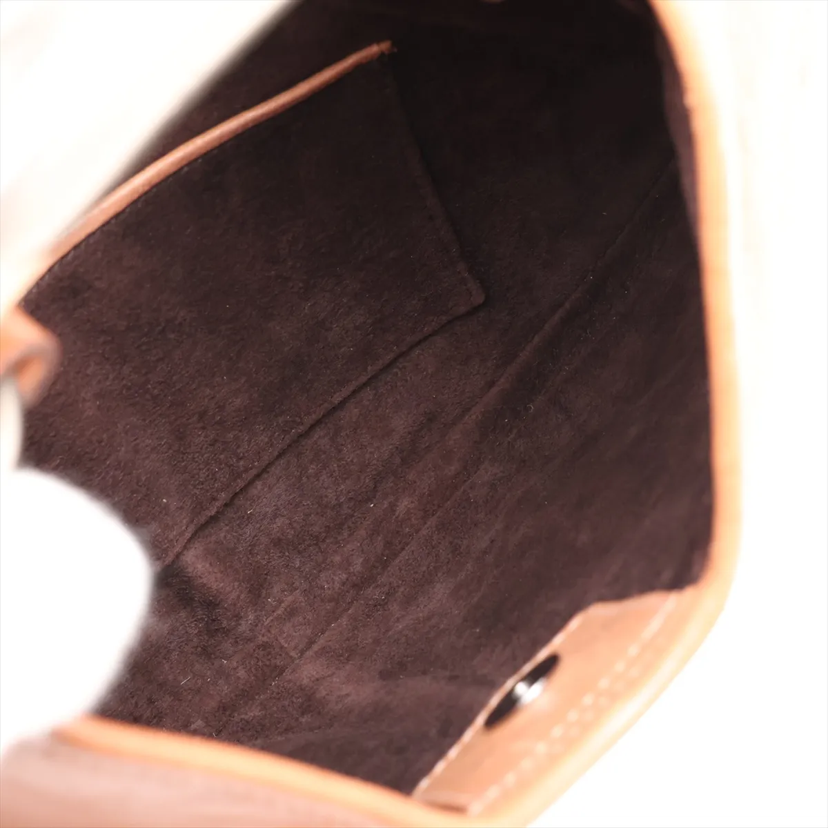 Mombasa Leather Handbag, Brown — view 7