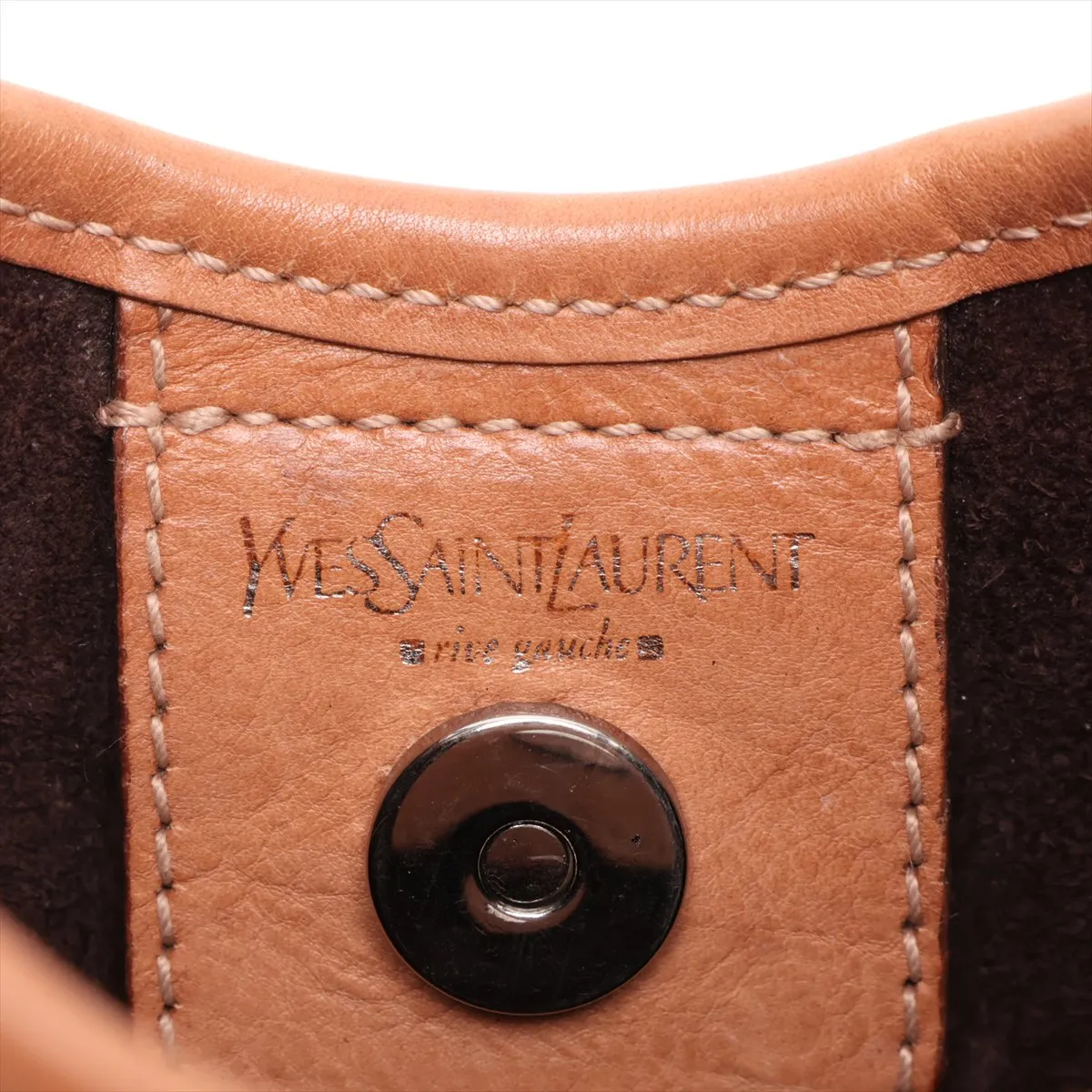 Mombasa Leather Handbag, Brown — view 9