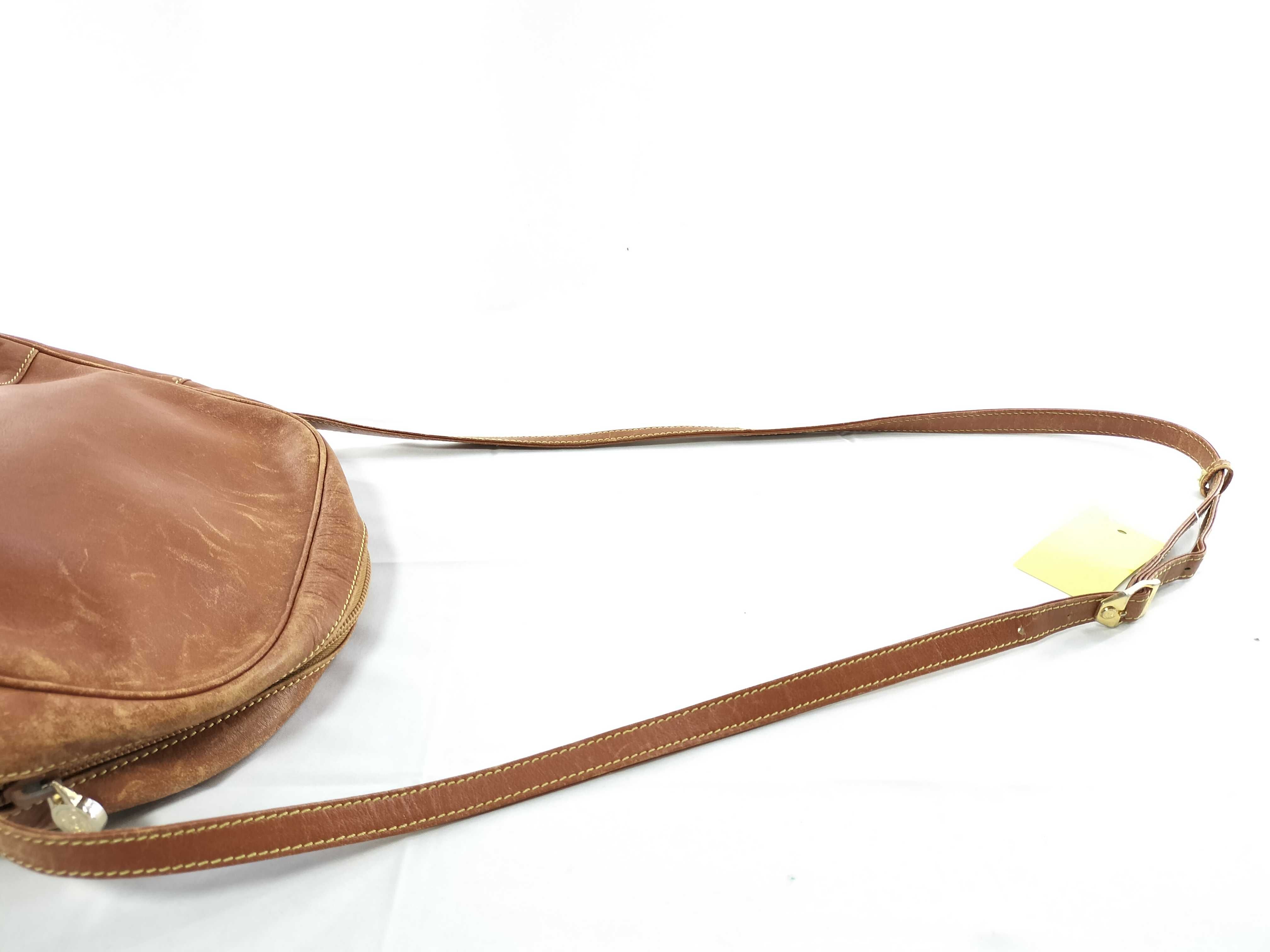 Leather Shoulder Bag, Brown, Vintage Shoulder Bag — view 3