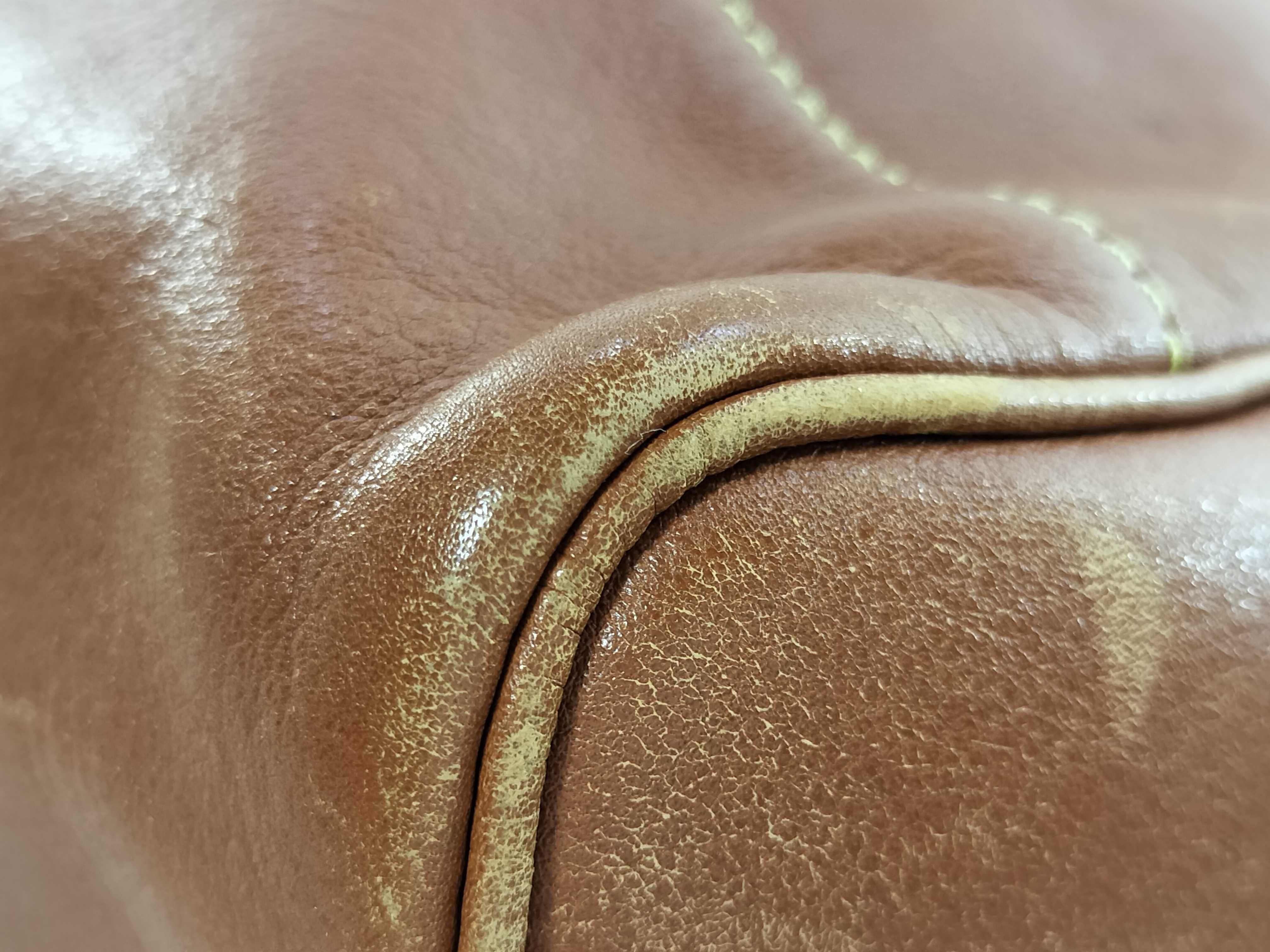Leather Shoulder Bag, Brown, Vintage Shoulder Bag — view 6
